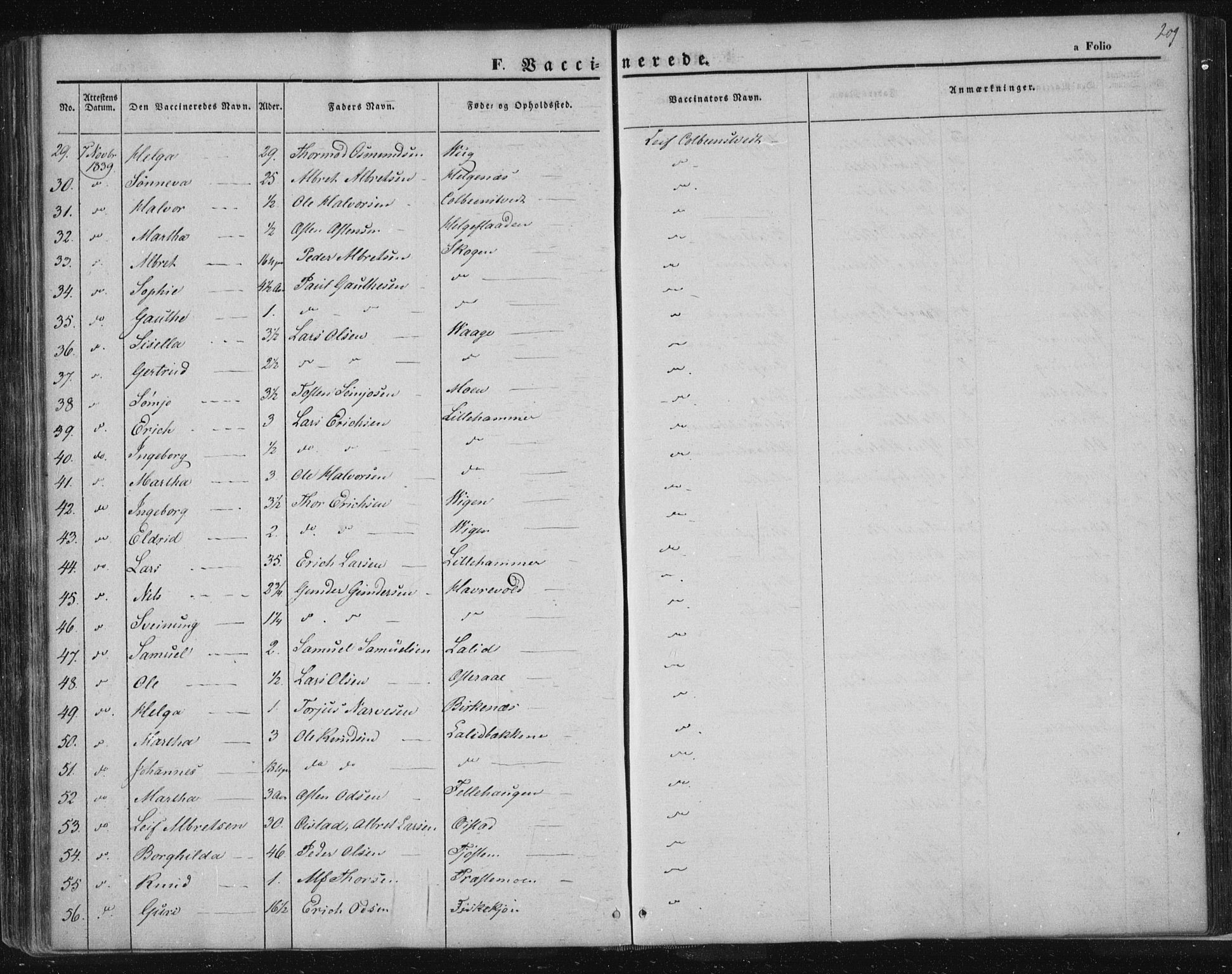 Suldal sokneprestkontor, AV/SAST-A-101845/01/IV/L0008: Parish register (official) no. A 8, 1836-1853, p. 209