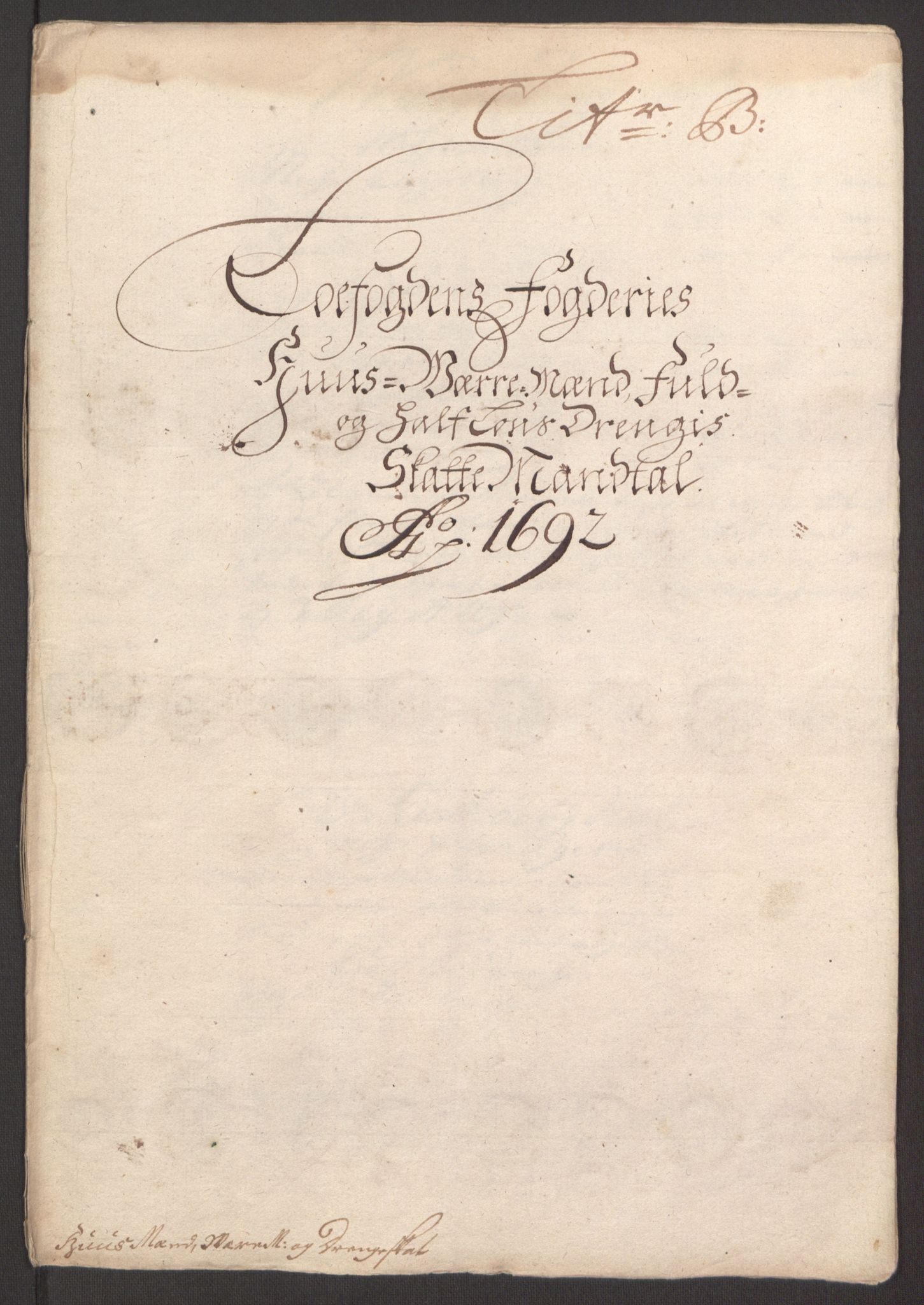 Rentekammeret inntil 1814, Reviderte regnskaper, Fogderegnskap, RA/EA-4092/R67/L4675: Fogderegnskap Vesterålen, Andenes og Lofoten, 1691-1693, p. 134