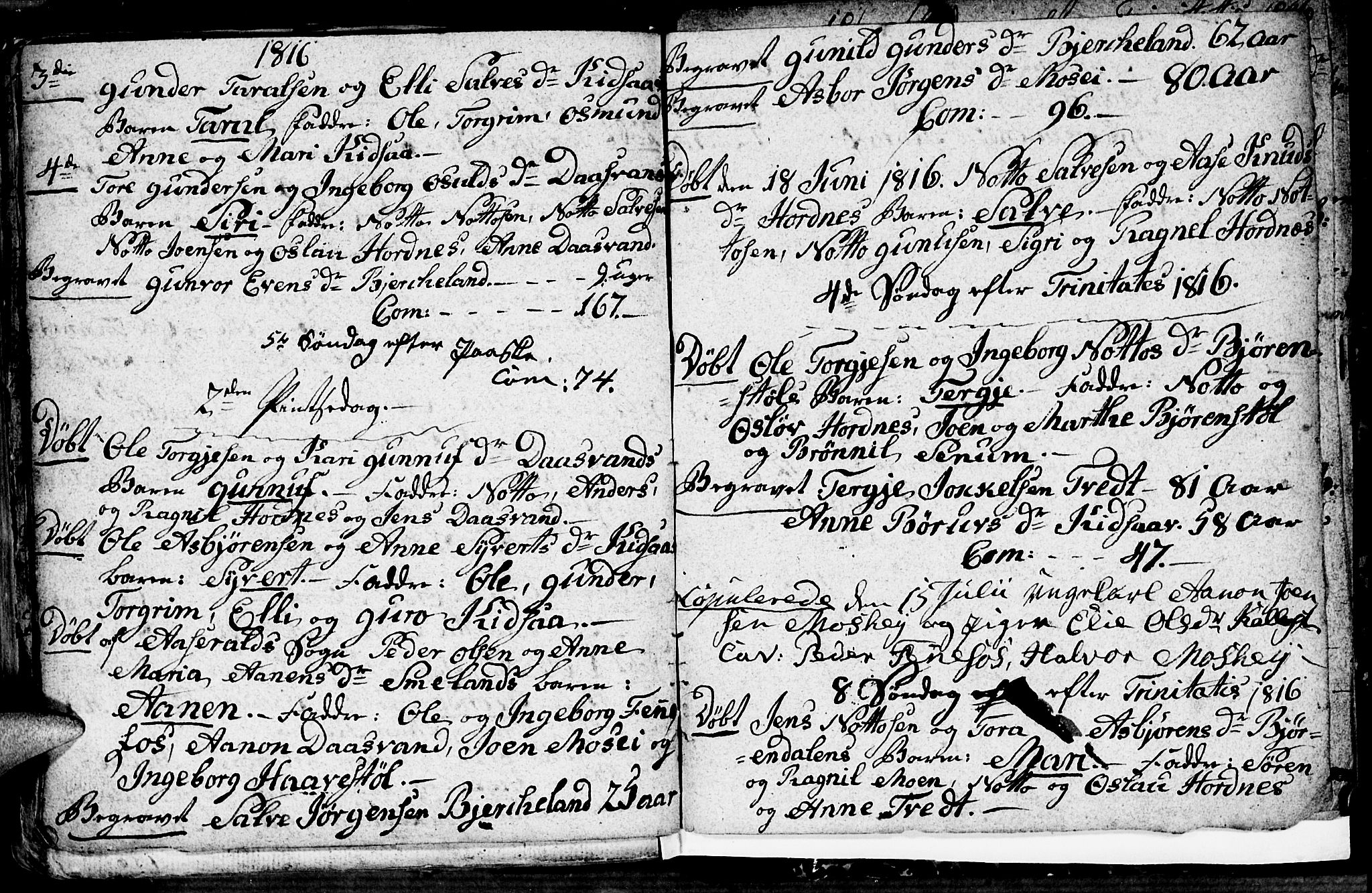 Evje sokneprestkontor, SAK/1111-0008/F/Fa/Fab/L0002: Parish register (official) no. A 2, 1765-1816, p. 136