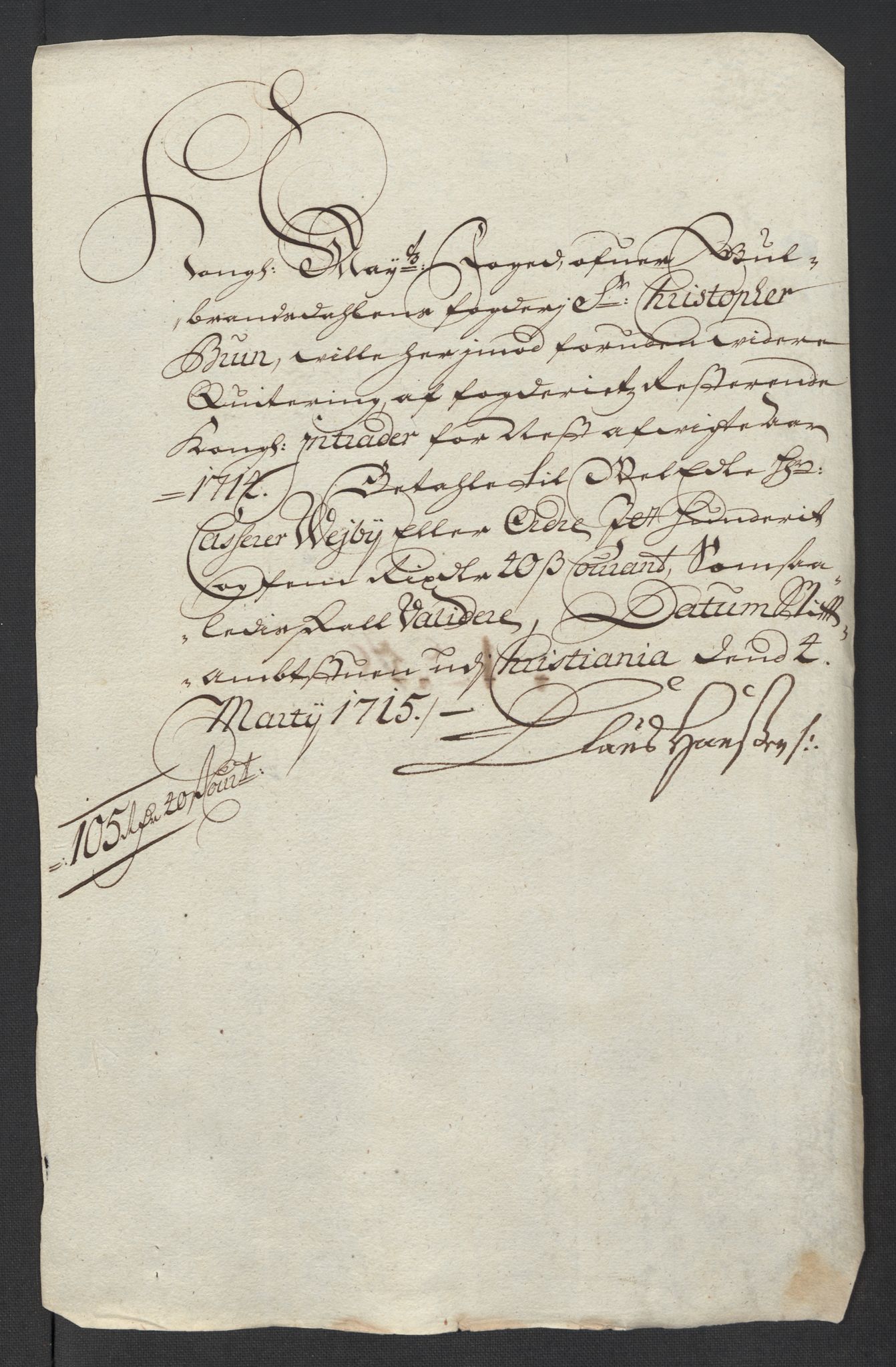 Rentekammeret inntil 1814, Reviderte regnskaper, Fogderegnskap, AV/RA-EA-4092/R17/L1184: Fogderegnskap Gudbrandsdal, 1715, p. 266