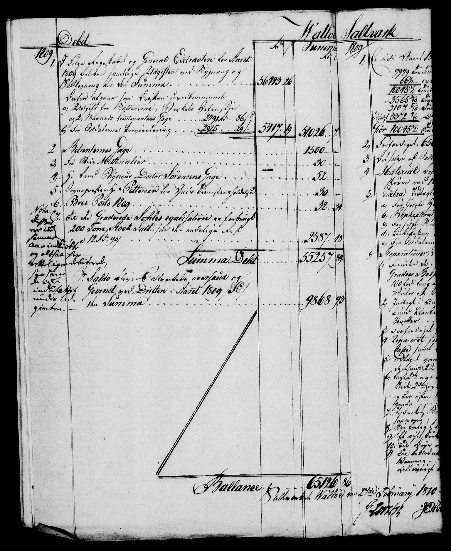 Rentekammeret, Renteskriverkontorene, AV/RA-EA-3115/M/Mf/Mfb/L0009: Relasjons- og resolusjonsprotokoll med register (merket RK 54.15), 1809-1810