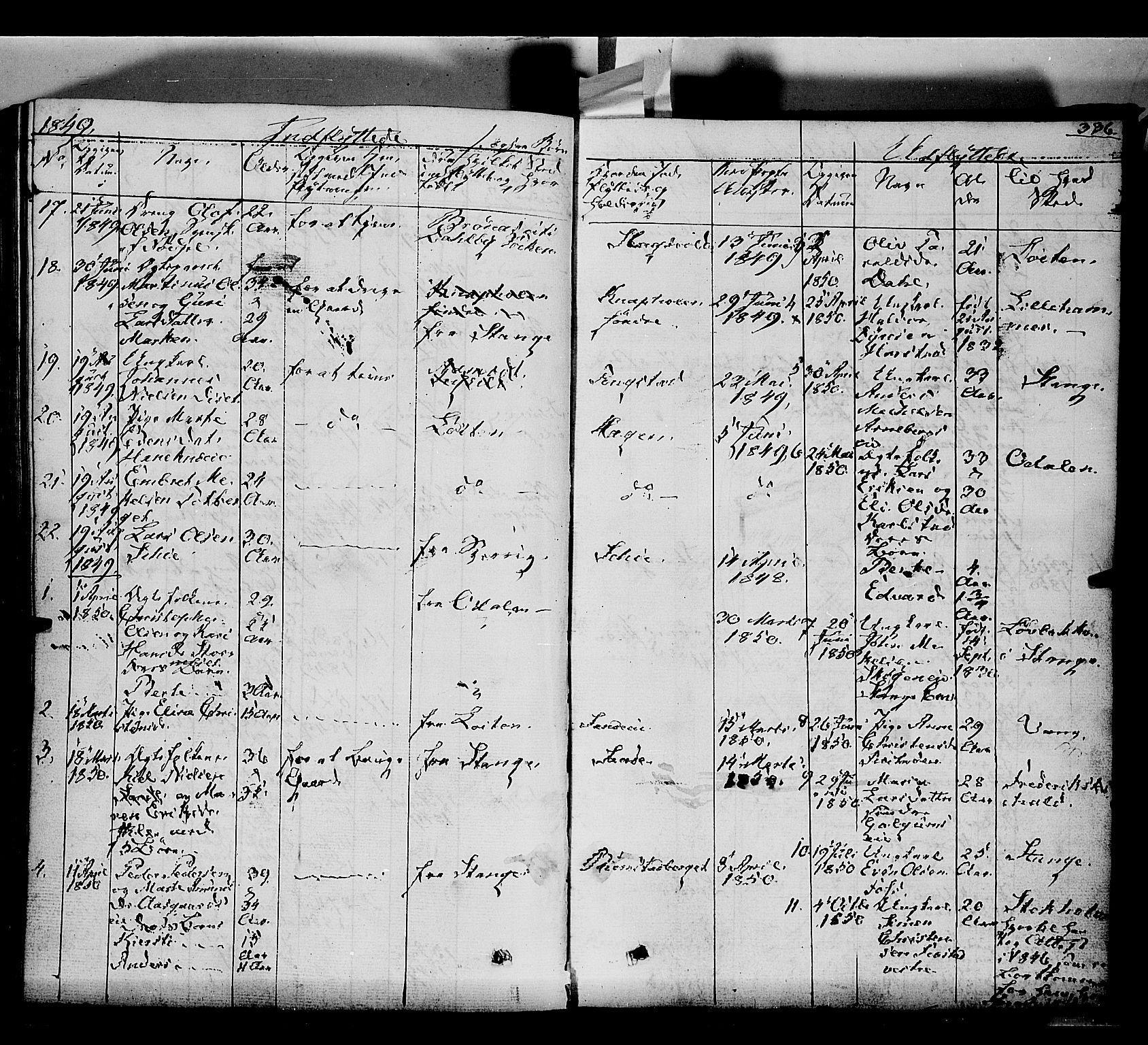 Romedal prestekontor, SAH/PREST-004/K/L0004: Parish register (official) no. 4, 1847-1861, p. 336
