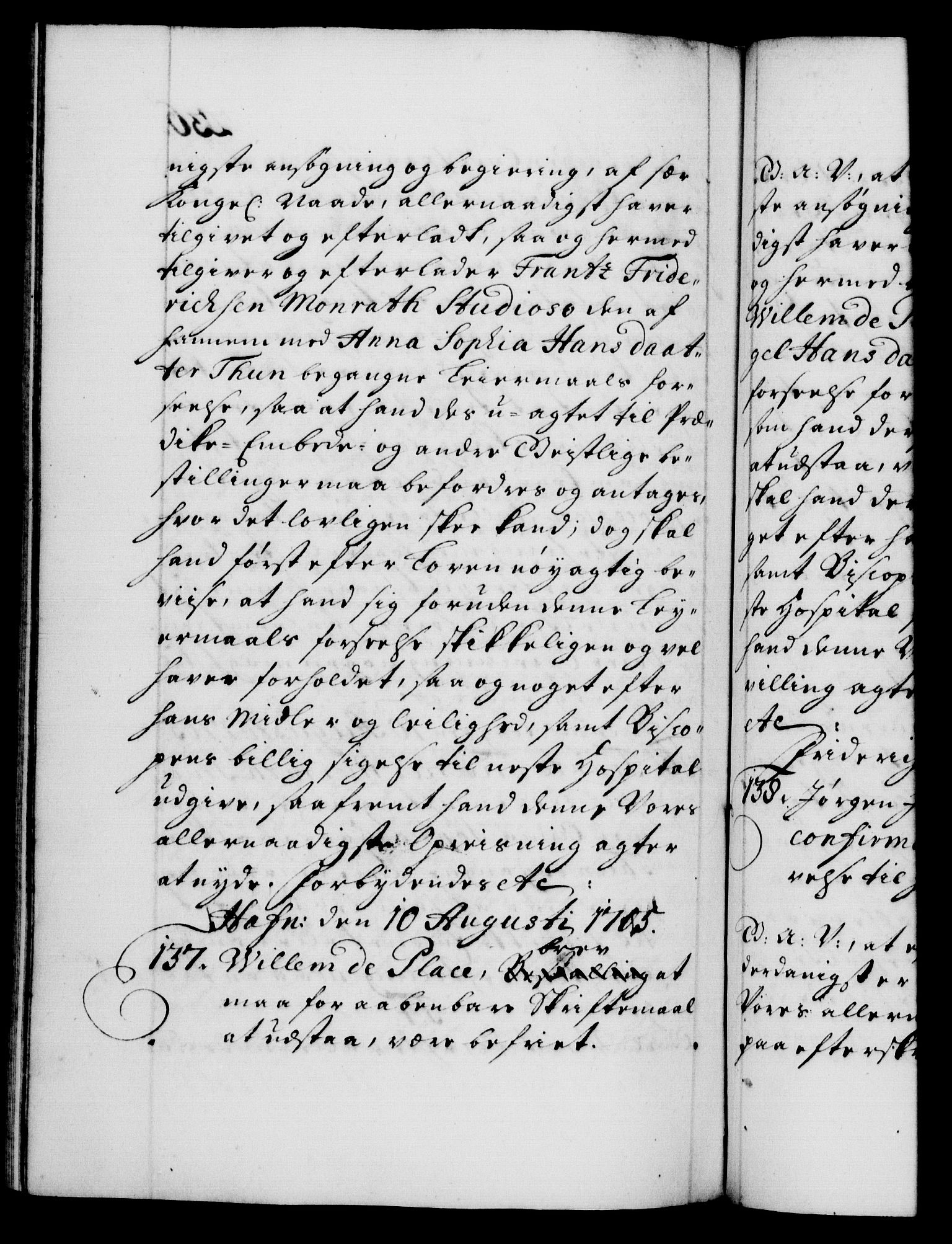 Danske Kanselli 1572-1799, AV/RA-EA-3023/F/Fc/Fca/Fcaa/L0019: Norske registre, 1704-1707, p. 236b