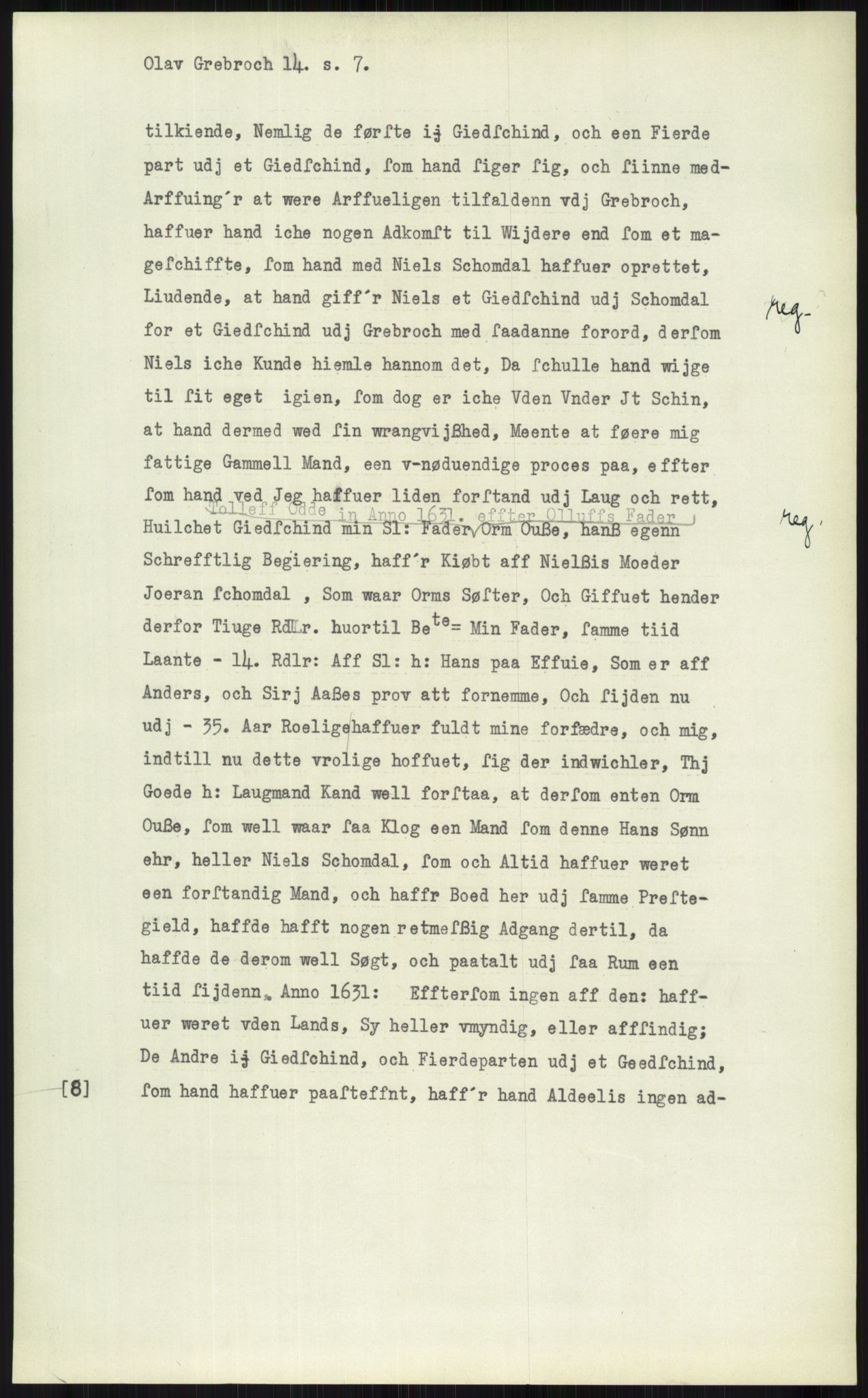 Samlinger til kildeutgivelse, Diplomavskriftsamlingen, AV/RA-EA-4053/H/Ha, p. 960