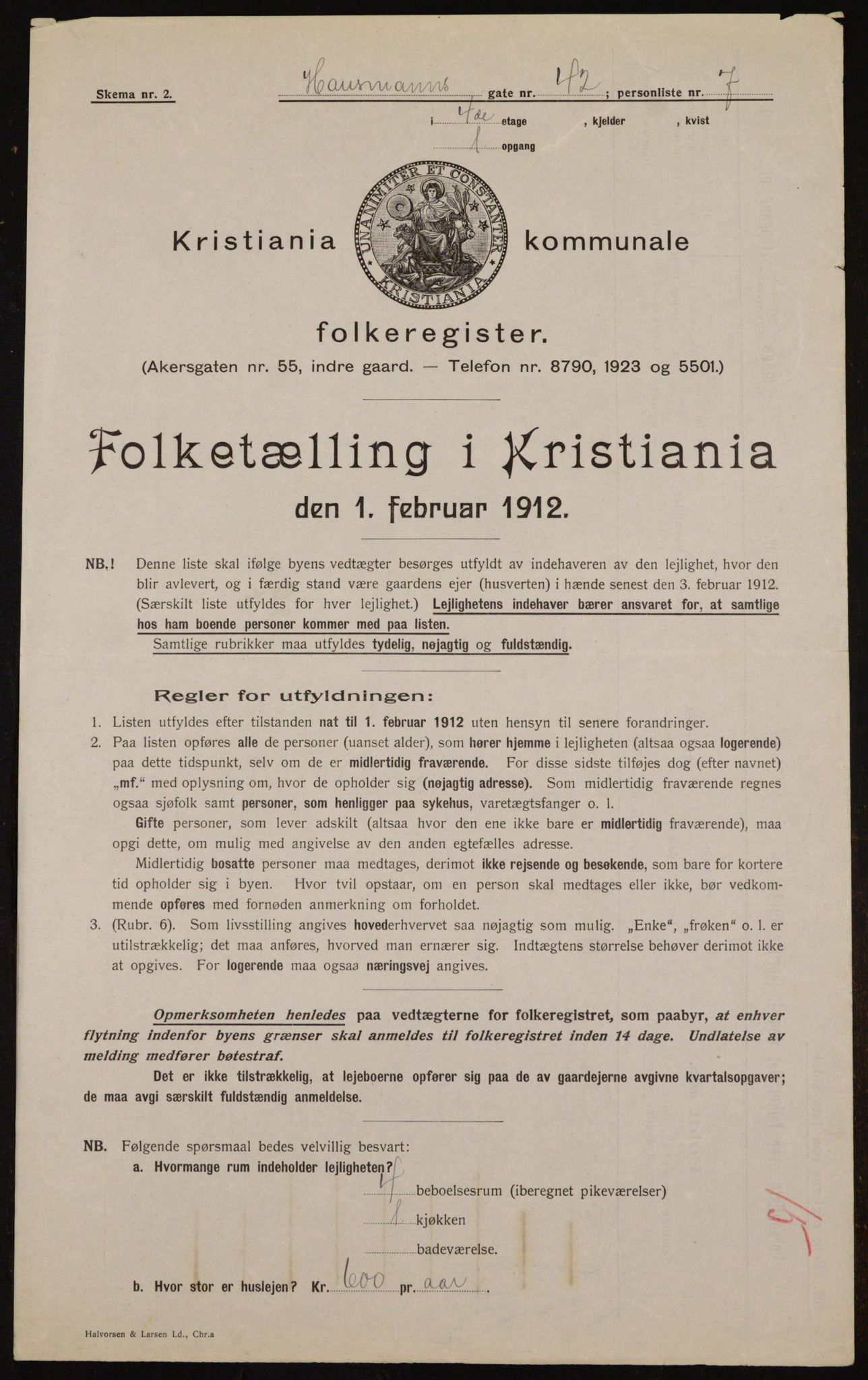OBA, Municipal Census 1912 for Kristiania, 1912, p. 35846