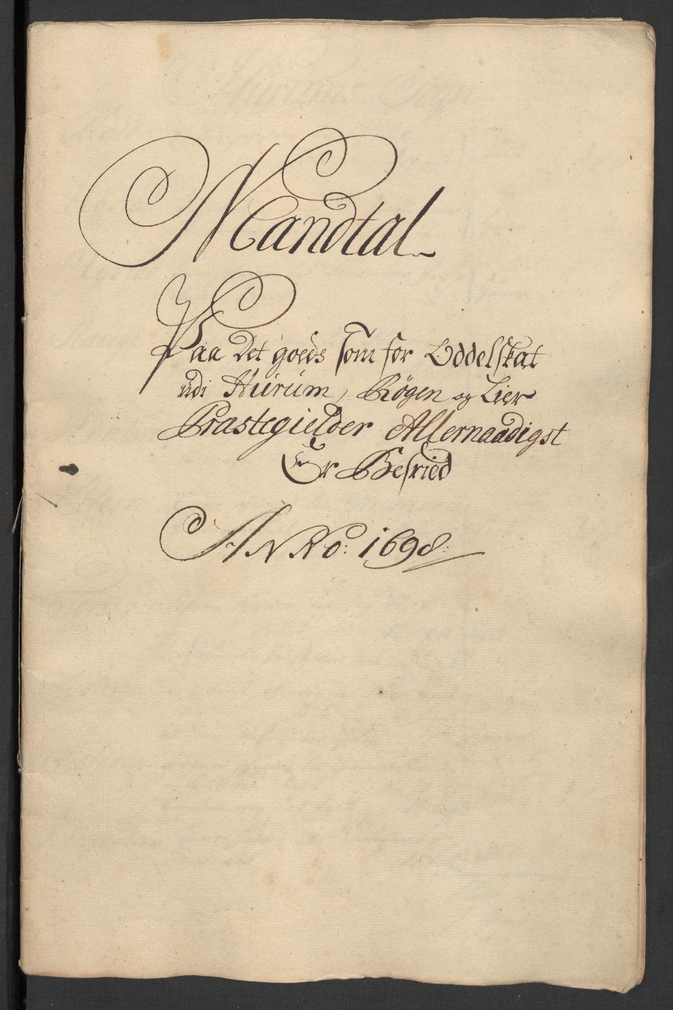 Rentekammeret inntil 1814, Reviderte regnskaper, Fogderegnskap, AV/RA-EA-4092/R30/L1696: Fogderegnskap Hurum, Røyken, Eiker og Lier, 1698-1699, p. 139