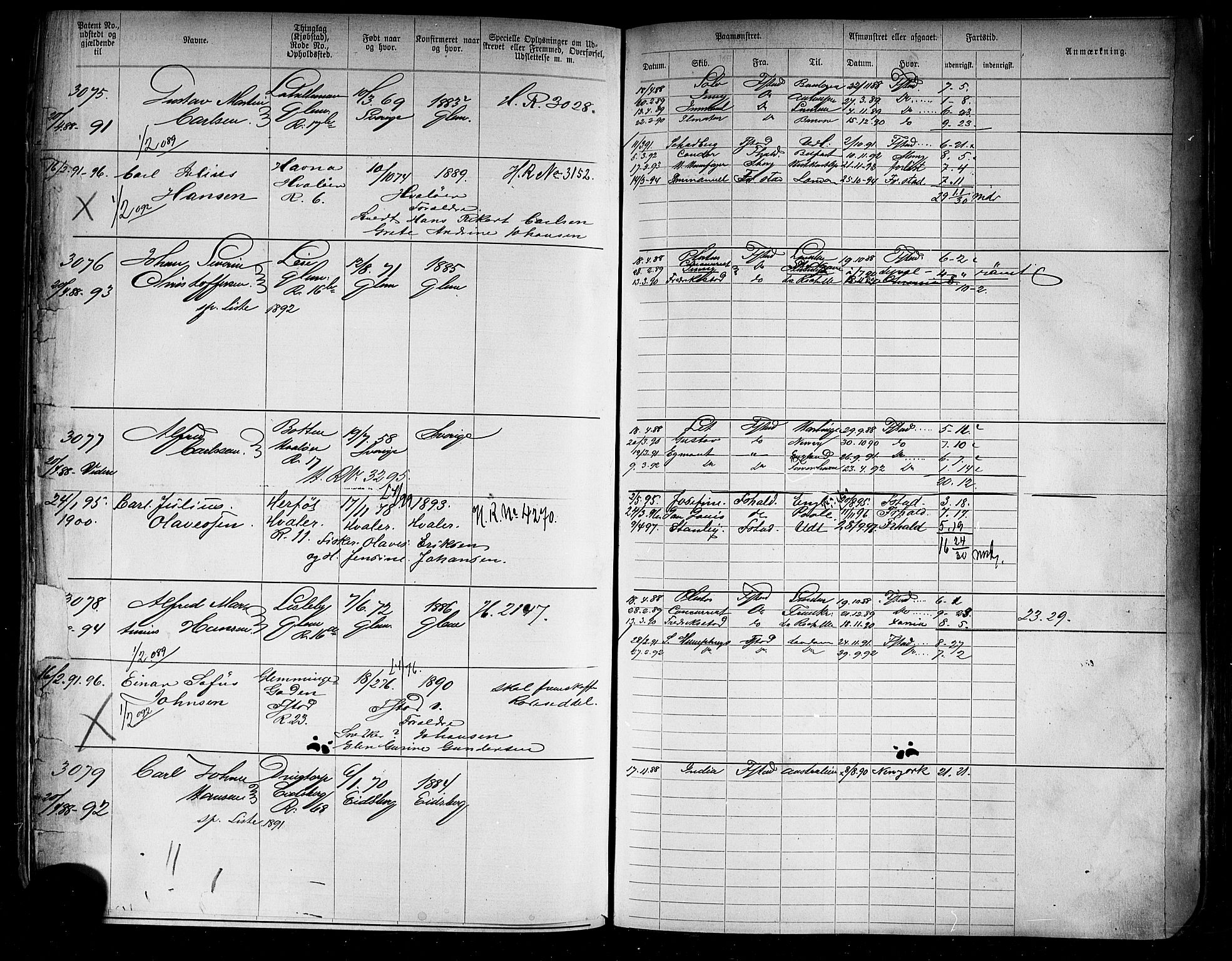 Fredrikstad mønstringskontor, AV/SAO-A-10569b/F/Fc/Fca/L0005: Annotasjonsrulle, 1884-1899, p. 341