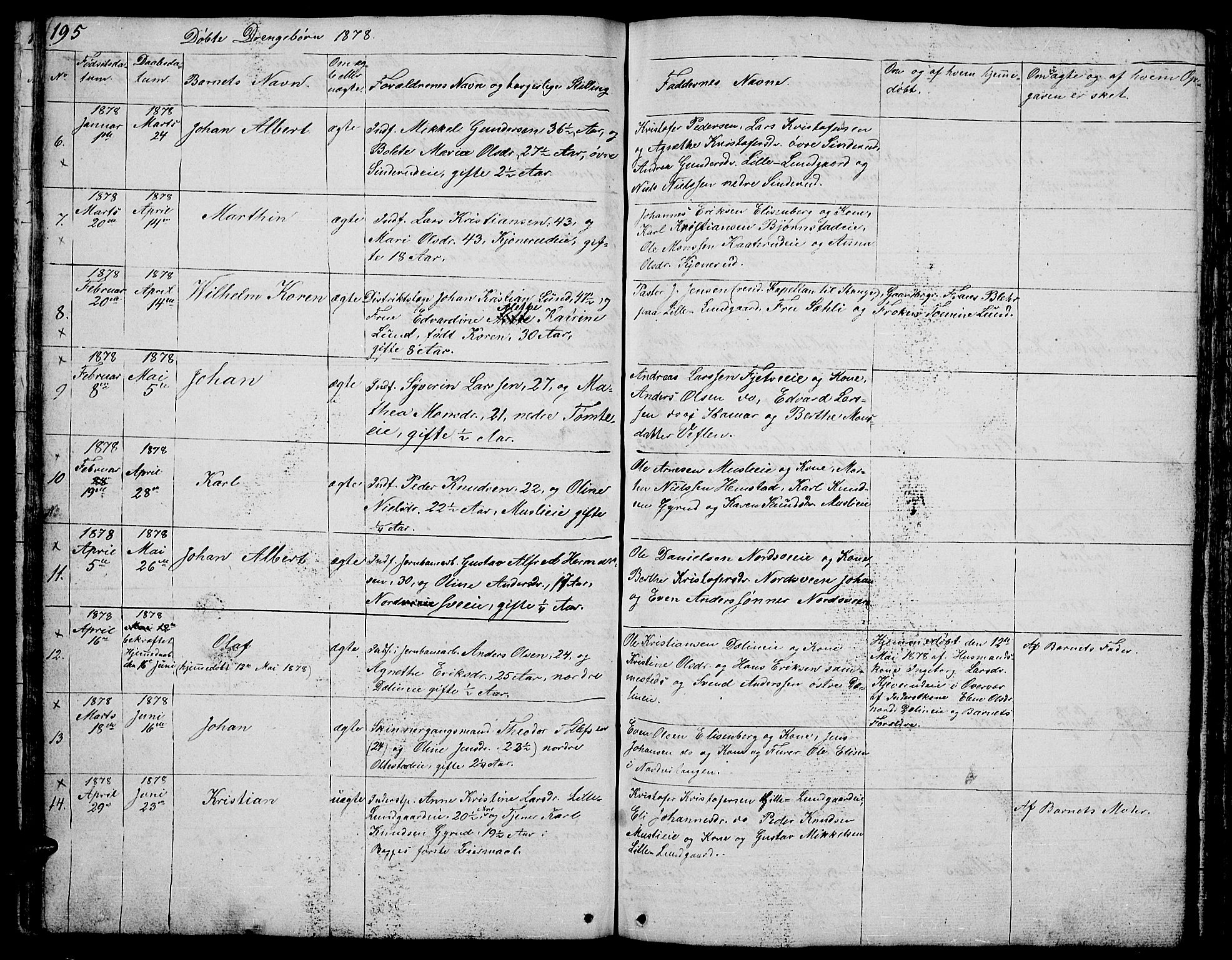 Stange prestekontor, AV/SAH-PREST-002/L/L0002: Parish register (copy) no. 2, 1838-1879, p. 195