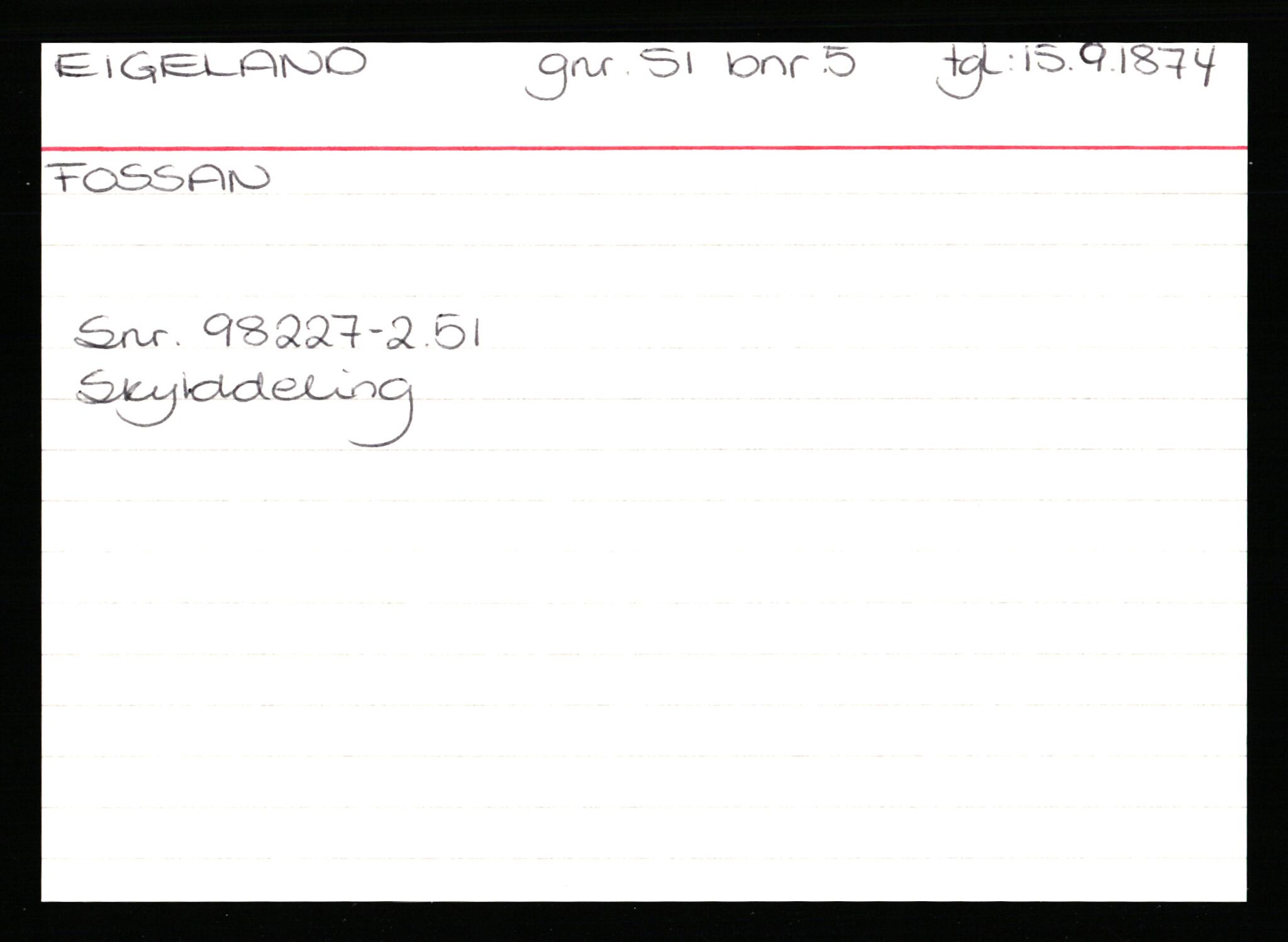 Statsarkivet i Stavanger, AV/SAST-A-101971/03/Y/Yk/L0008: Registerkort sortert etter gårdsnavn: Eig - Erlien, 1750-1930, p. 144