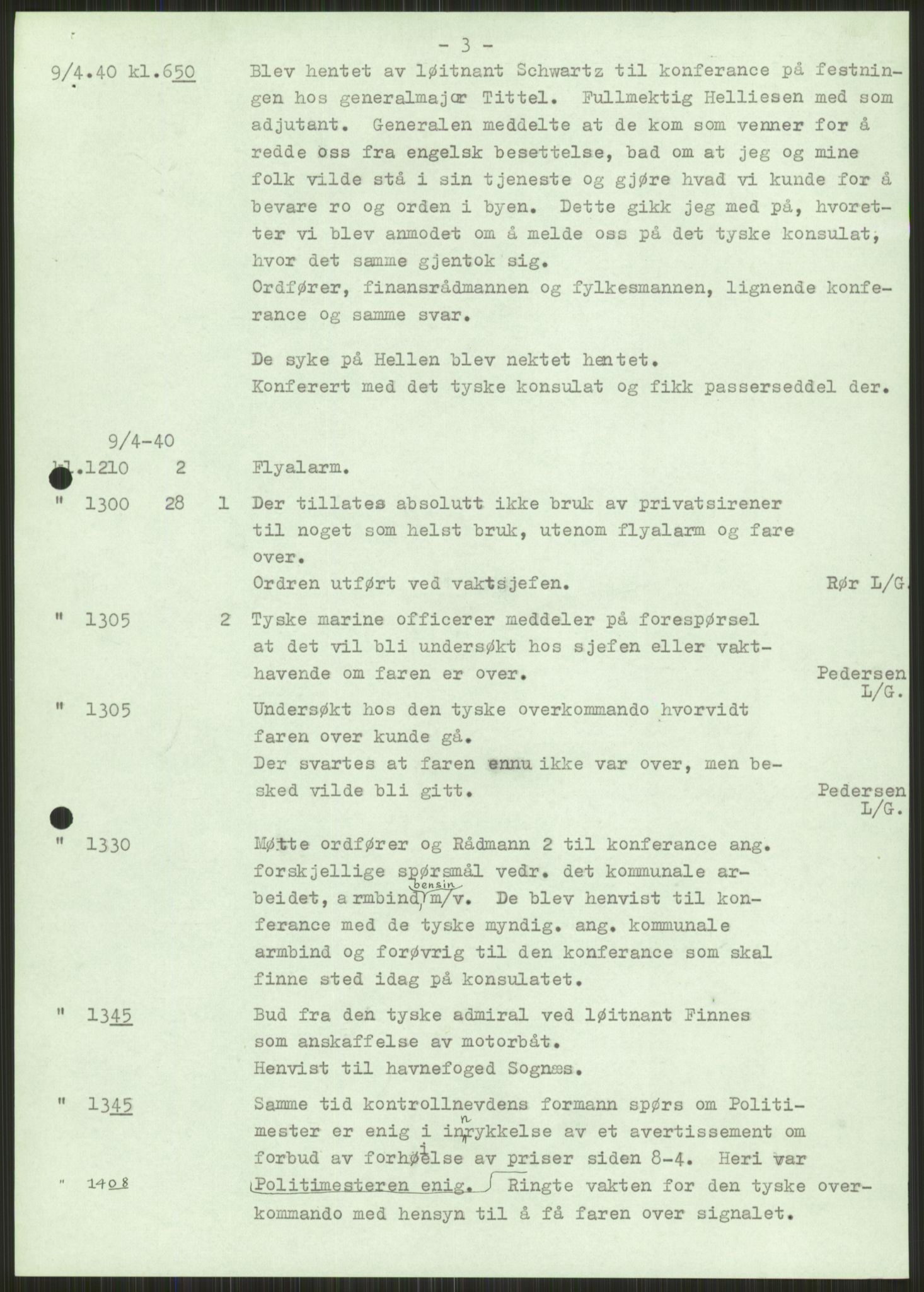 Forsvaret, Forsvarets krigshistoriske avdeling, AV/RA-RAFA-2017/Y/Ya/L0015: II-C-11-31 - Fylkesmenn.  Rapporter om krigsbegivenhetene 1940., 1940, p. 229