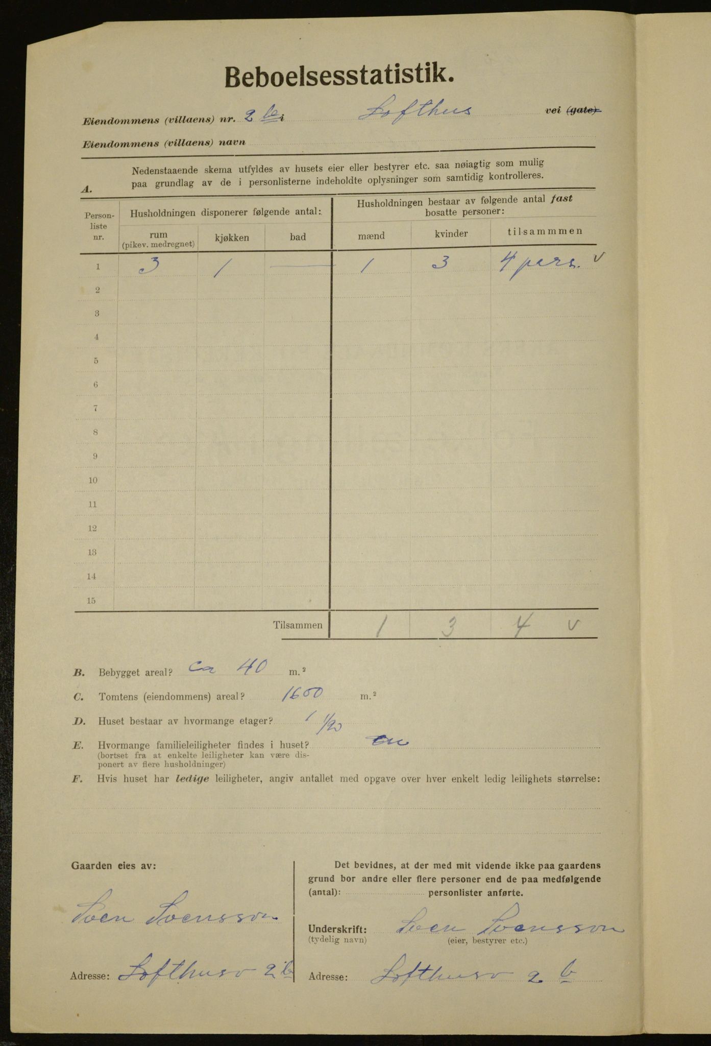 , Municipal Census 1923 for Aker, 1923, p. 14535