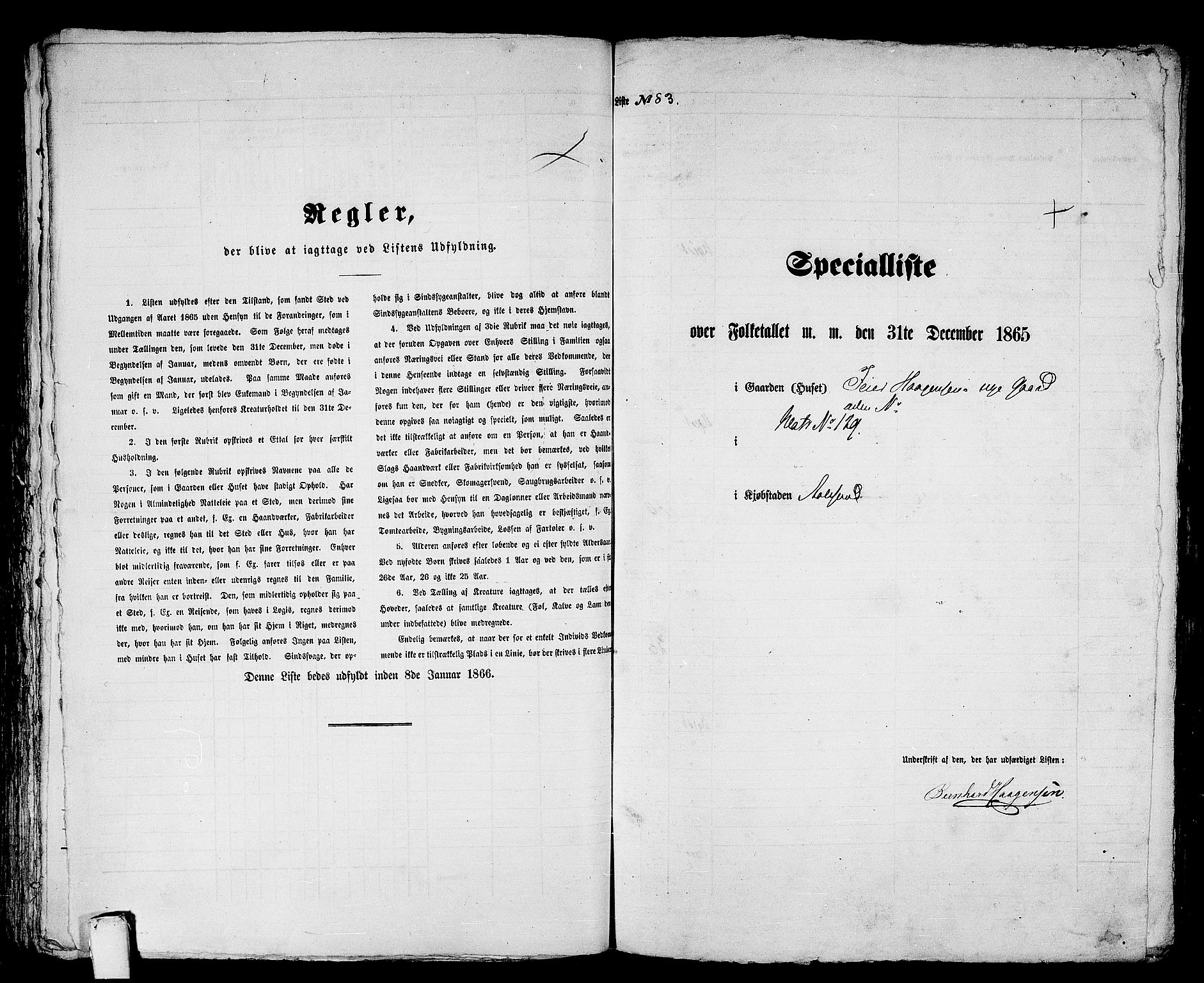 RA, 1865 census for Ålesund, 1865, p. 174