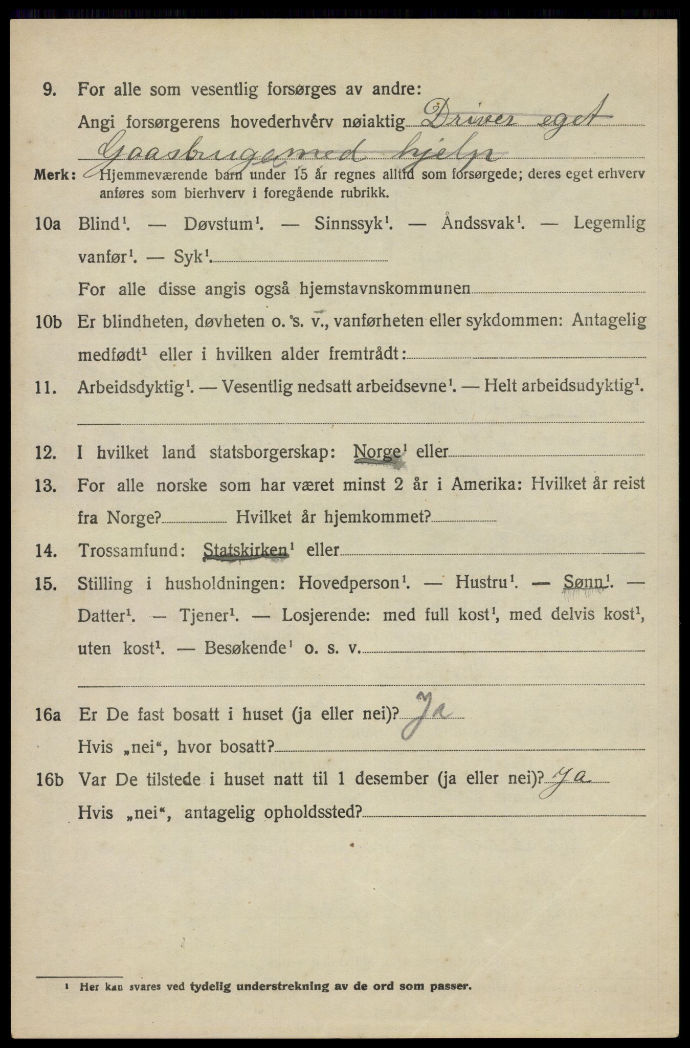 SAO, 1920 census for Ås, 1920, p. 5851