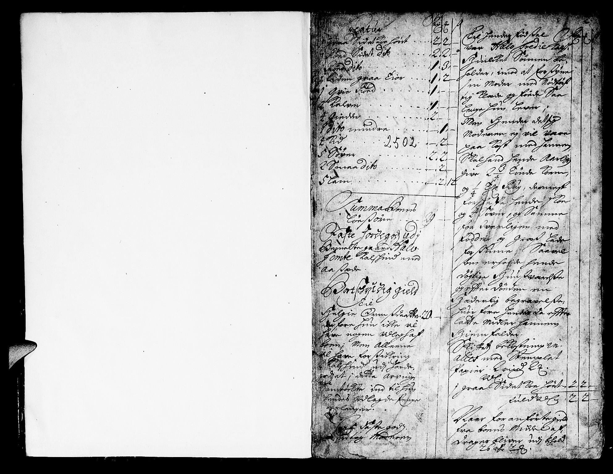 Østre Råbyggelag sorenskriveri, SAK/1221-0016/H/Hc/L0002: Skifteprotokoll nr 2 med register, 1702-1707, p. 1b-2a