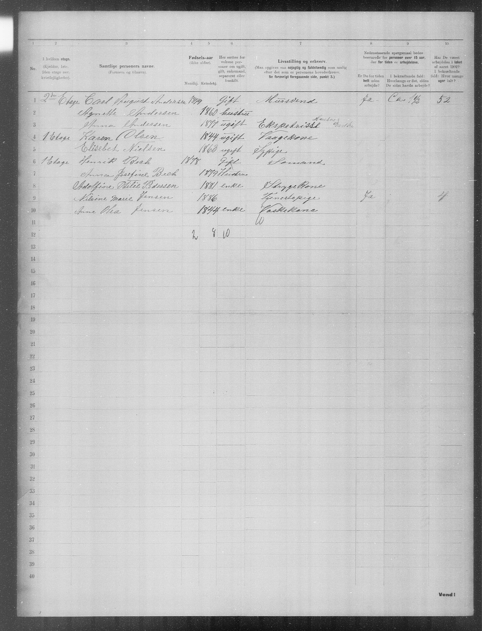 OBA, Municipal Census 1902 for Kristiania, 1902, p. 23954