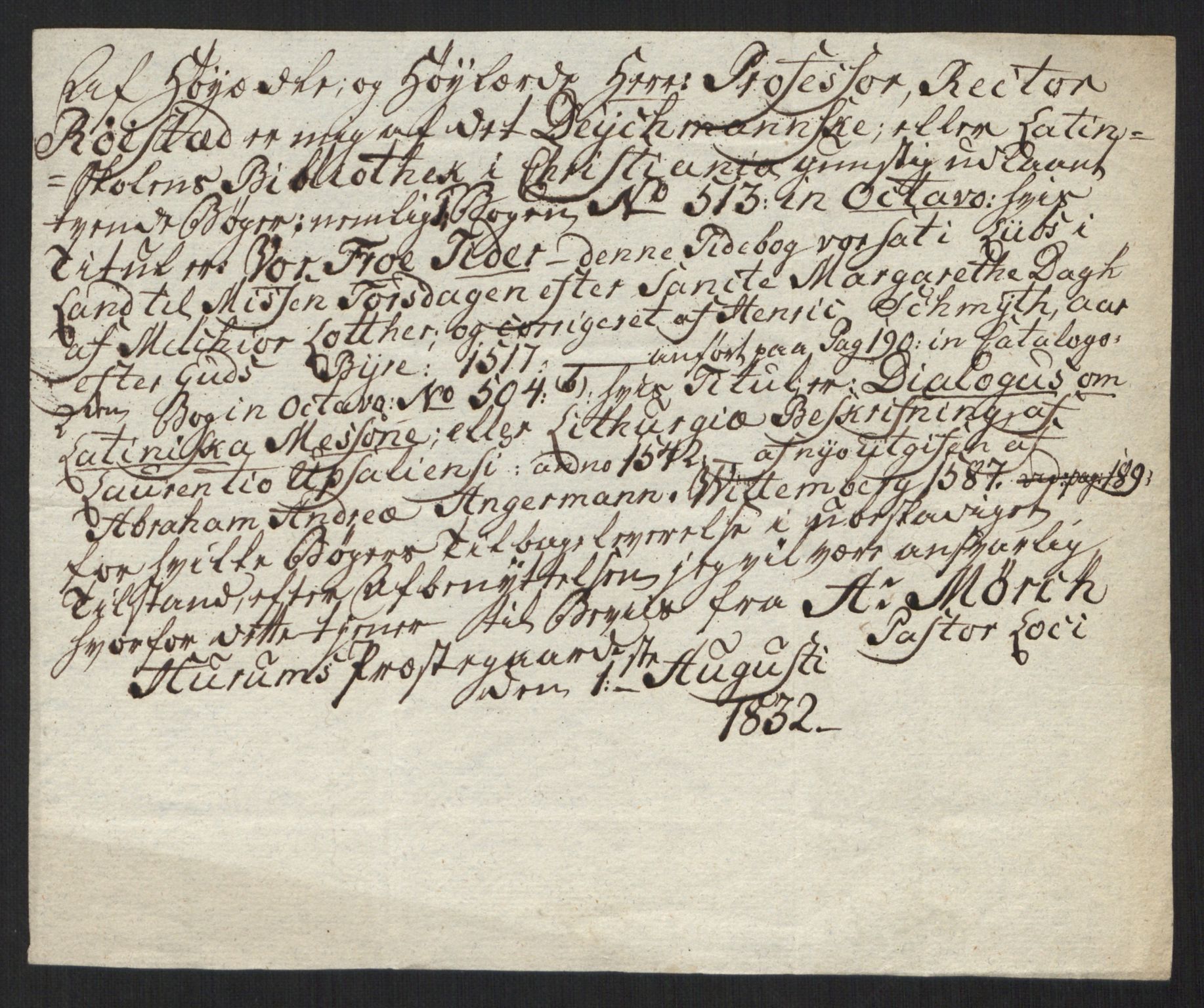 Mørch, Andreas Jensen, AV/RA-PA-0004/F/L0001: Brev, avskrifter, familiedokumenter m.v., 1345-1834, p. 69