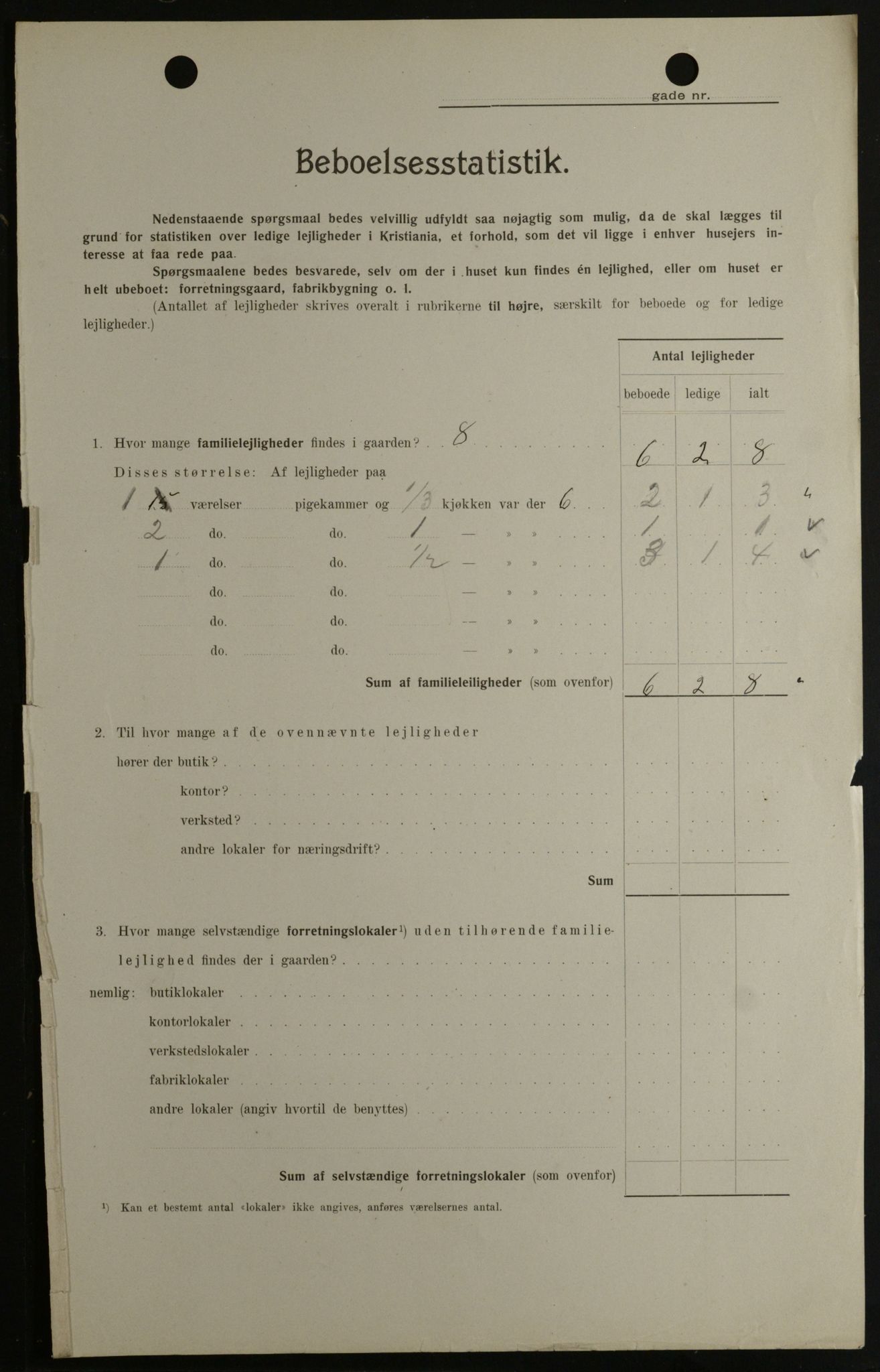 OBA, Municipal Census 1908 for Kristiania, 1908, p. 96177