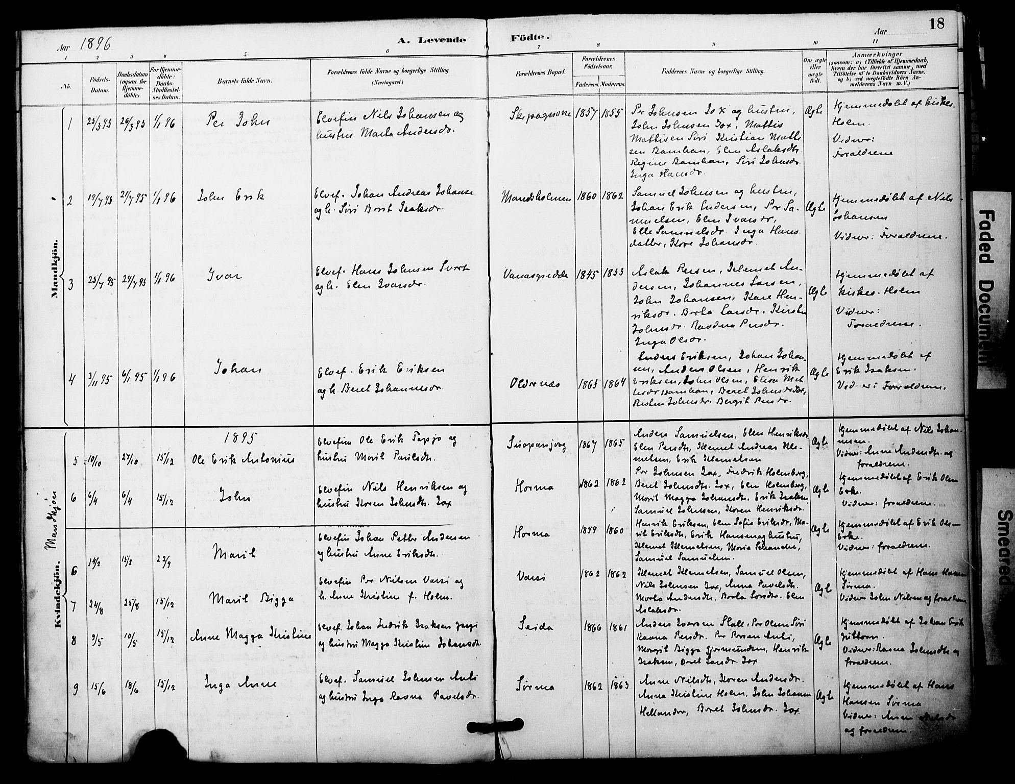 Nesseby sokneprestkontor, SATØ/S-1330/H/Ha/L0005kirke: Parish register (official) no. 5, 1885-1906, p. 18