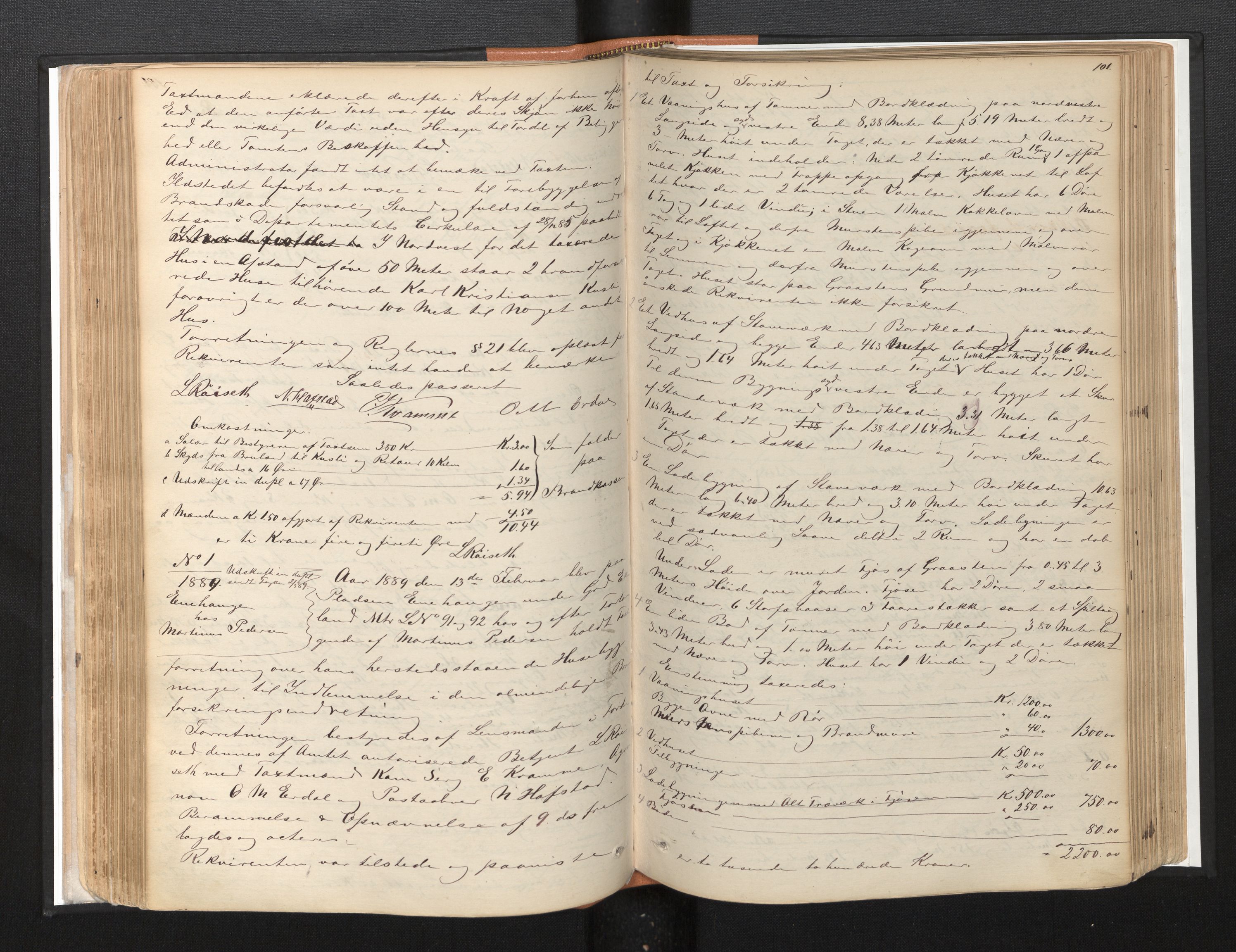 Lensmannen i Førde, AV/SAB-A-27401/0012/L0002: Branntakstprotokoll, 1879-1922, p. 100b-101a