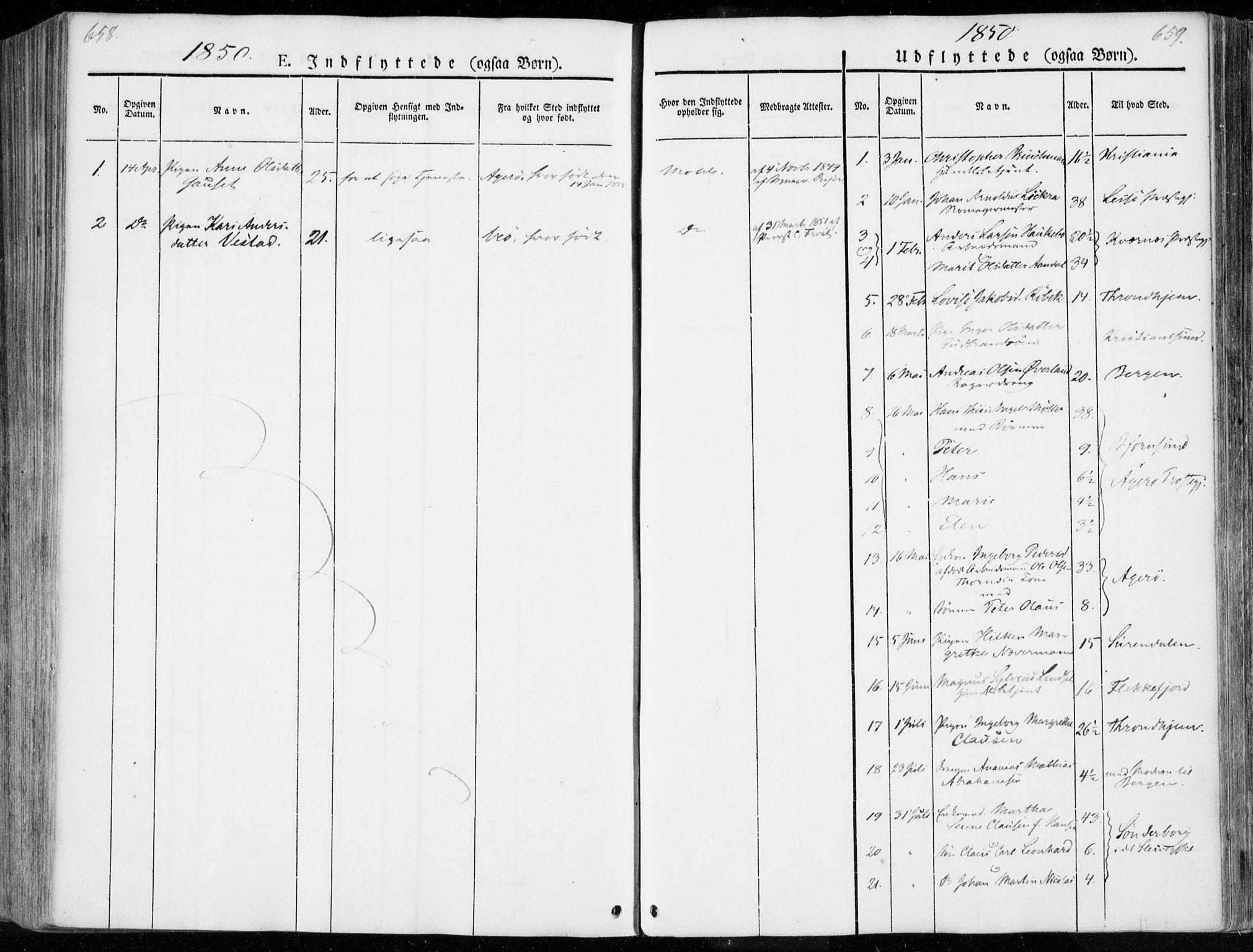 Ministerialprotokoller, klokkerbøker og fødselsregistre - Møre og Romsdal, SAT/A-1454/558/L0689: Parish register (official) no. 558A03, 1843-1872, p. 658-659