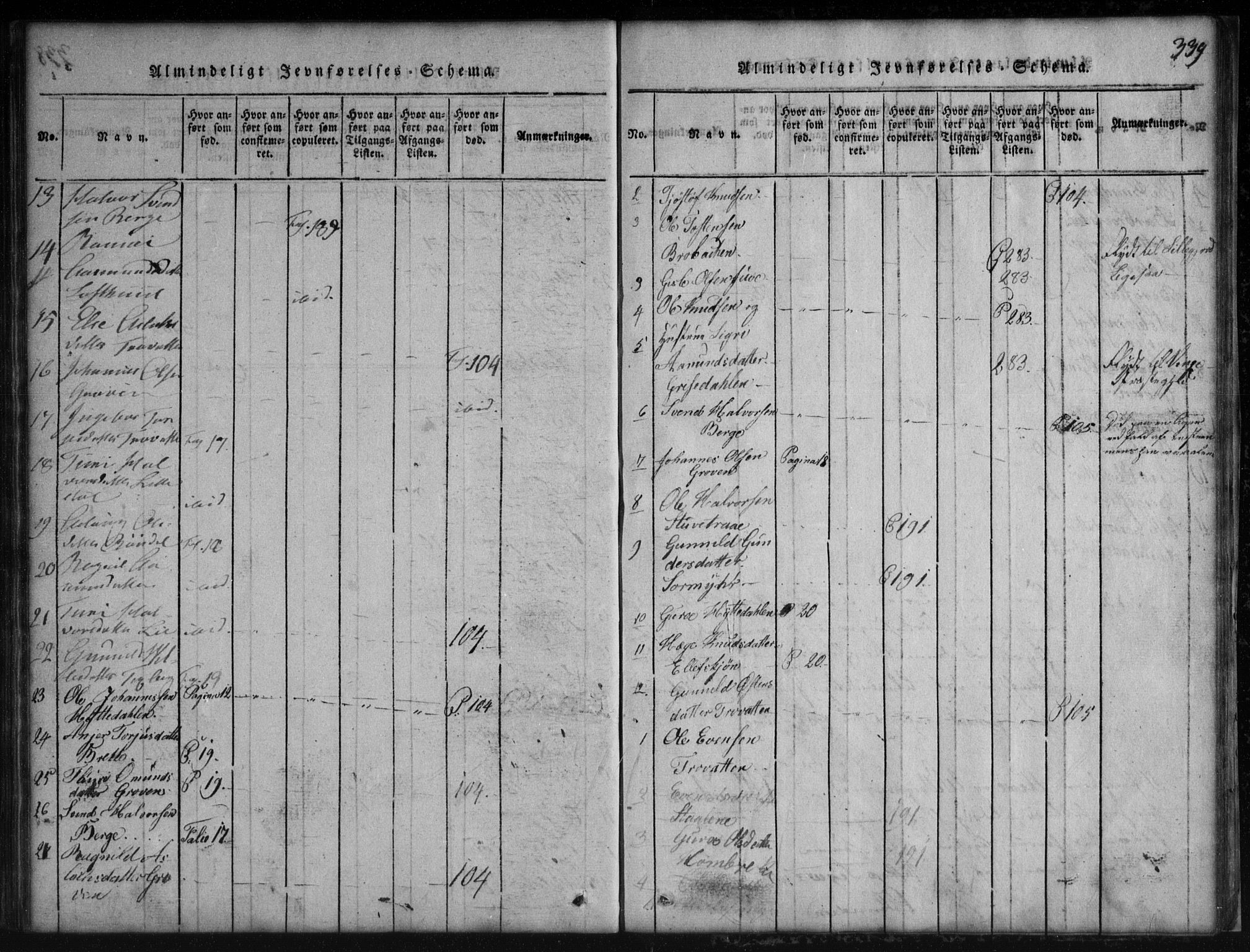 Rauland kirkebøker, AV/SAKO-A-292/G/Gb/L0001: Parish register (copy) no. II 1, 1815-1886, p. 339