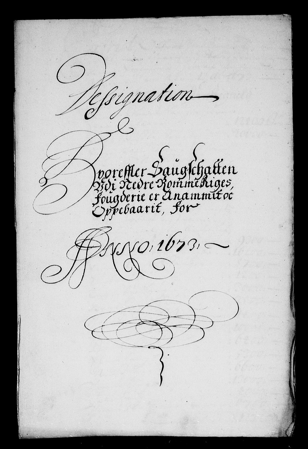 Rentekammeret inntil 1814, Reviderte regnskaper, Stiftamtstueregnskaper, Landkommissariatet på Akershus og Akershus stiftamt, AV/RA-EA-5869/R/Rb/L0089: Akershus stiftamt, 1673