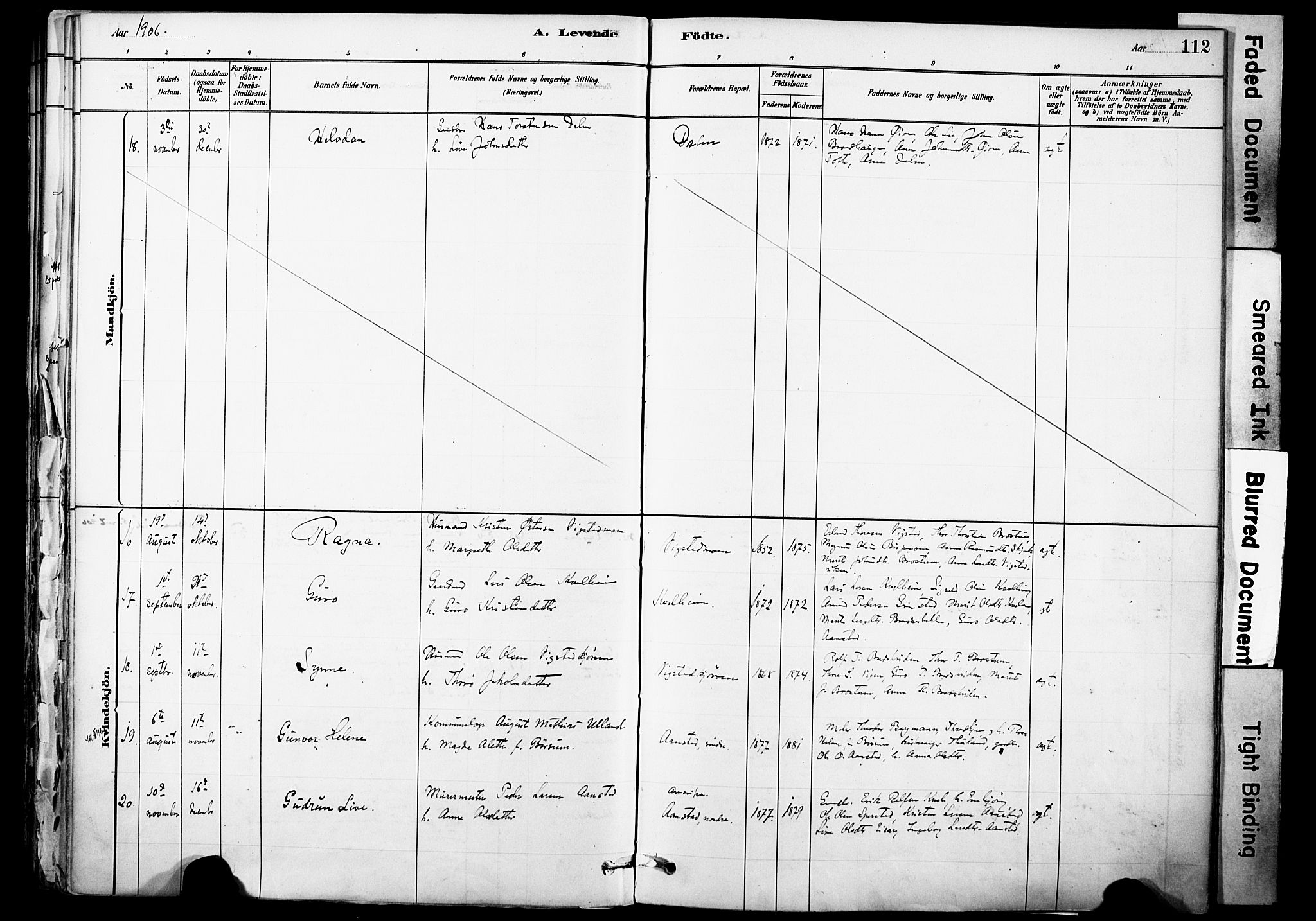 Skjåk prestekontor, SAH/PREST-072/H/Ha/Haa/L0003: Parish register (official) no. 3, 1880-1907, p. 112