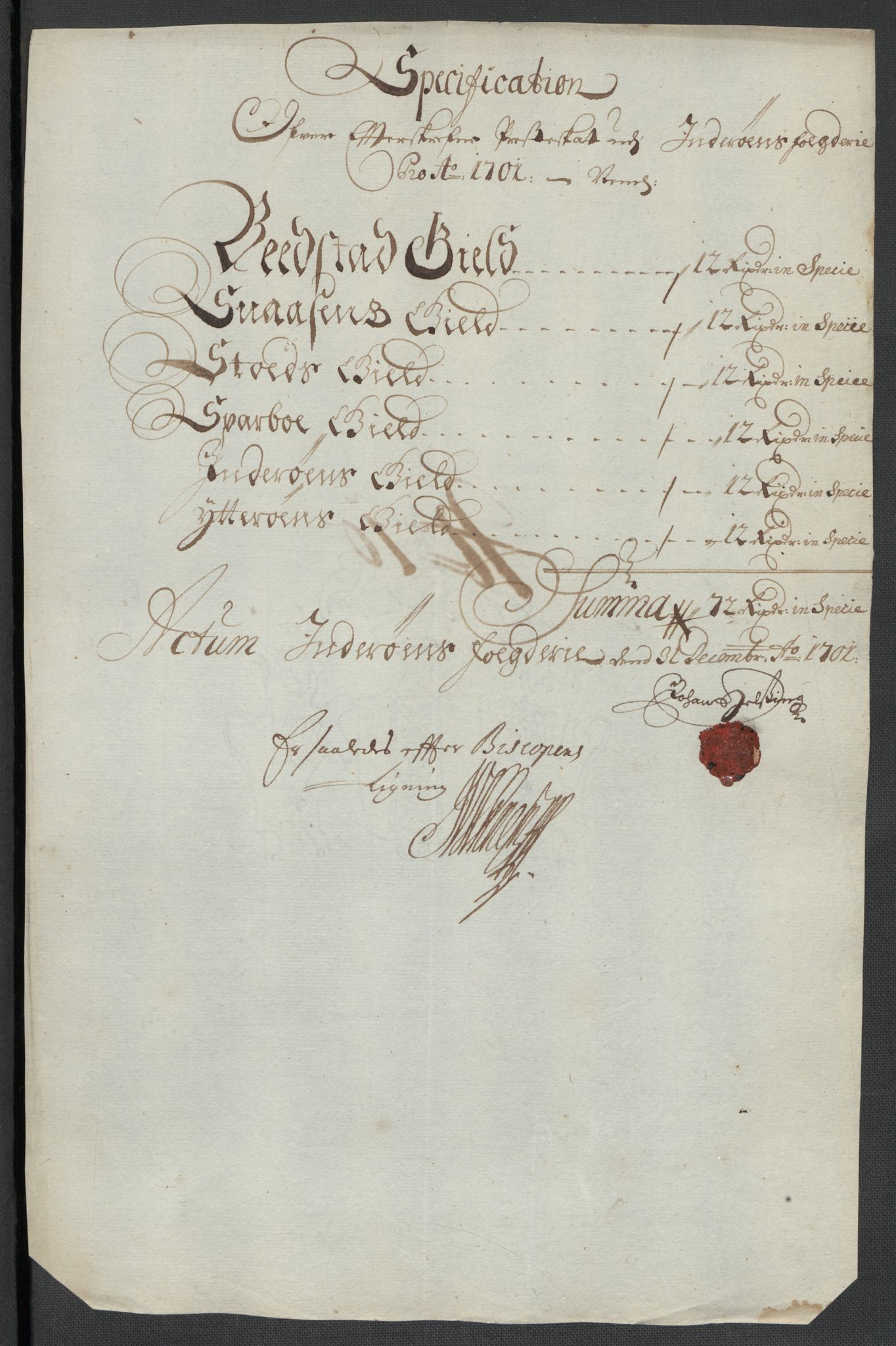 Rentekammeret inntil 1814, Reviderte regnskaper, Fogderegnskap, AV/RA-EA-4092/R63/L4312: Fogderegnskap Inderøy, 1701-1702, p. 78