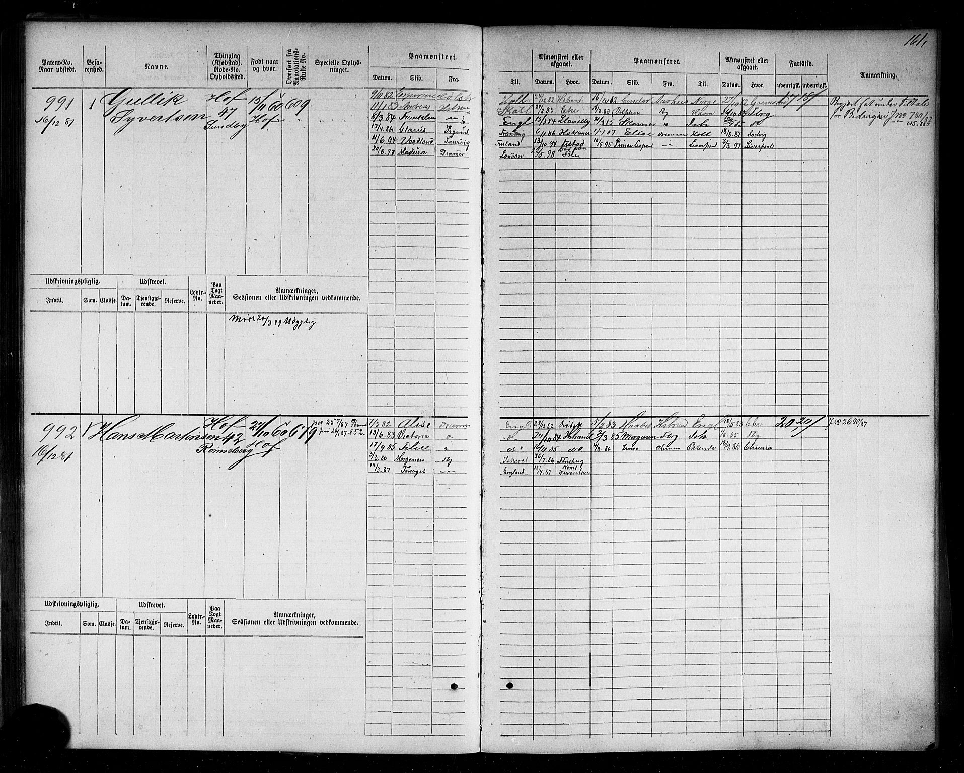 Holmestrand innrulleringskontor, AV/SAKO-A-1151/F/Fc/L0004: Hovedrulle, 1872-1913, p. 199