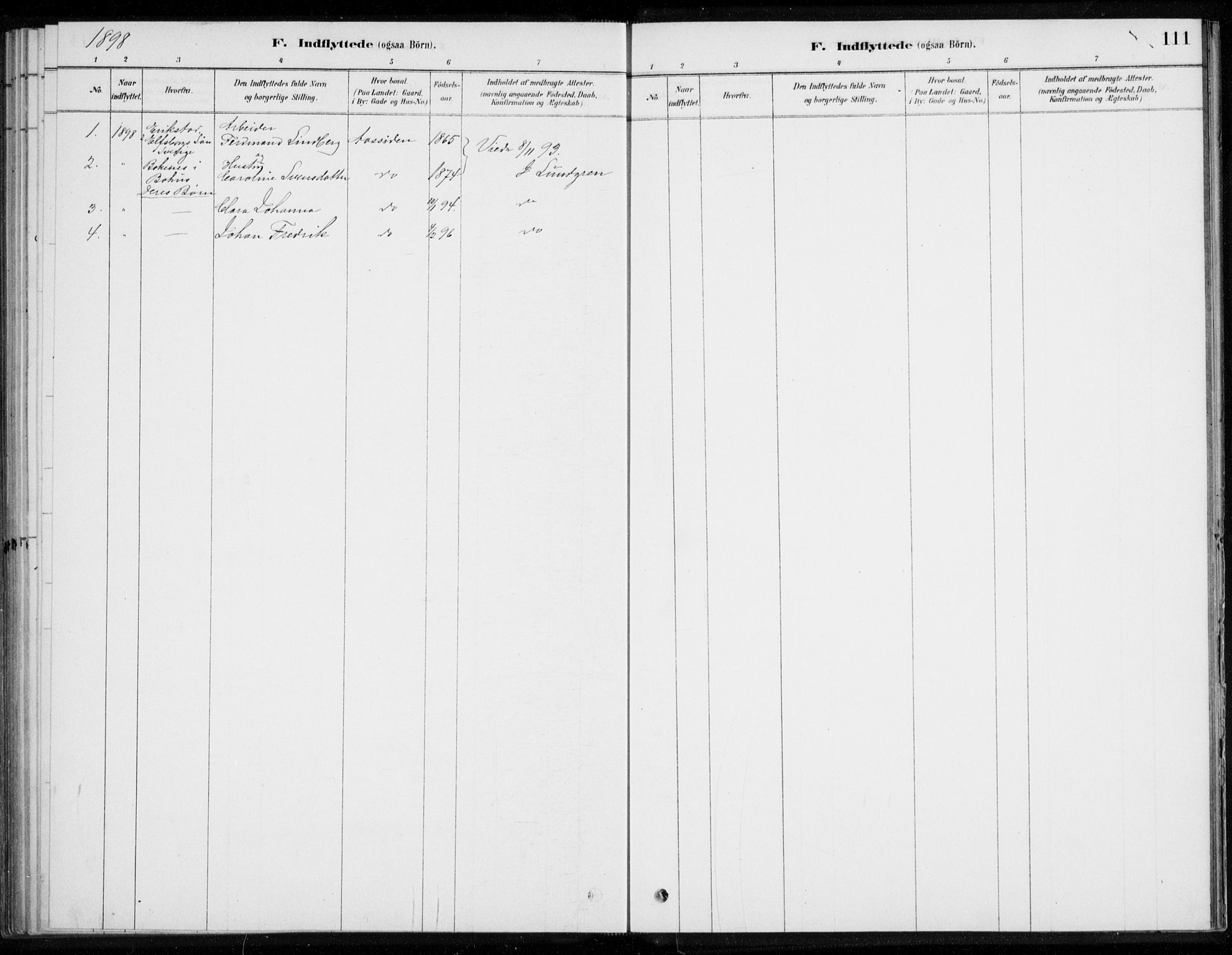 Åssiden kirkebøker, SAKO/A-251/F/Fa/L0001: Parish register (official) no. 1, 1878-1904, p. 111