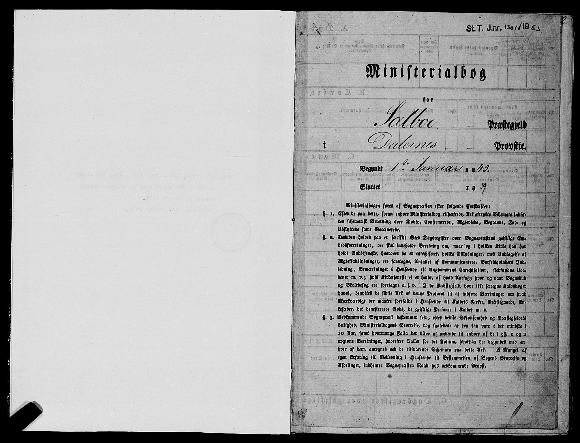 Ministerialprotokoller, klokkerbøker og fødselsregistre - Sør-Trøndelag, SAT/A-1456/695/L1146: Parish register (official) no. 695A06 /2, 1843-1859