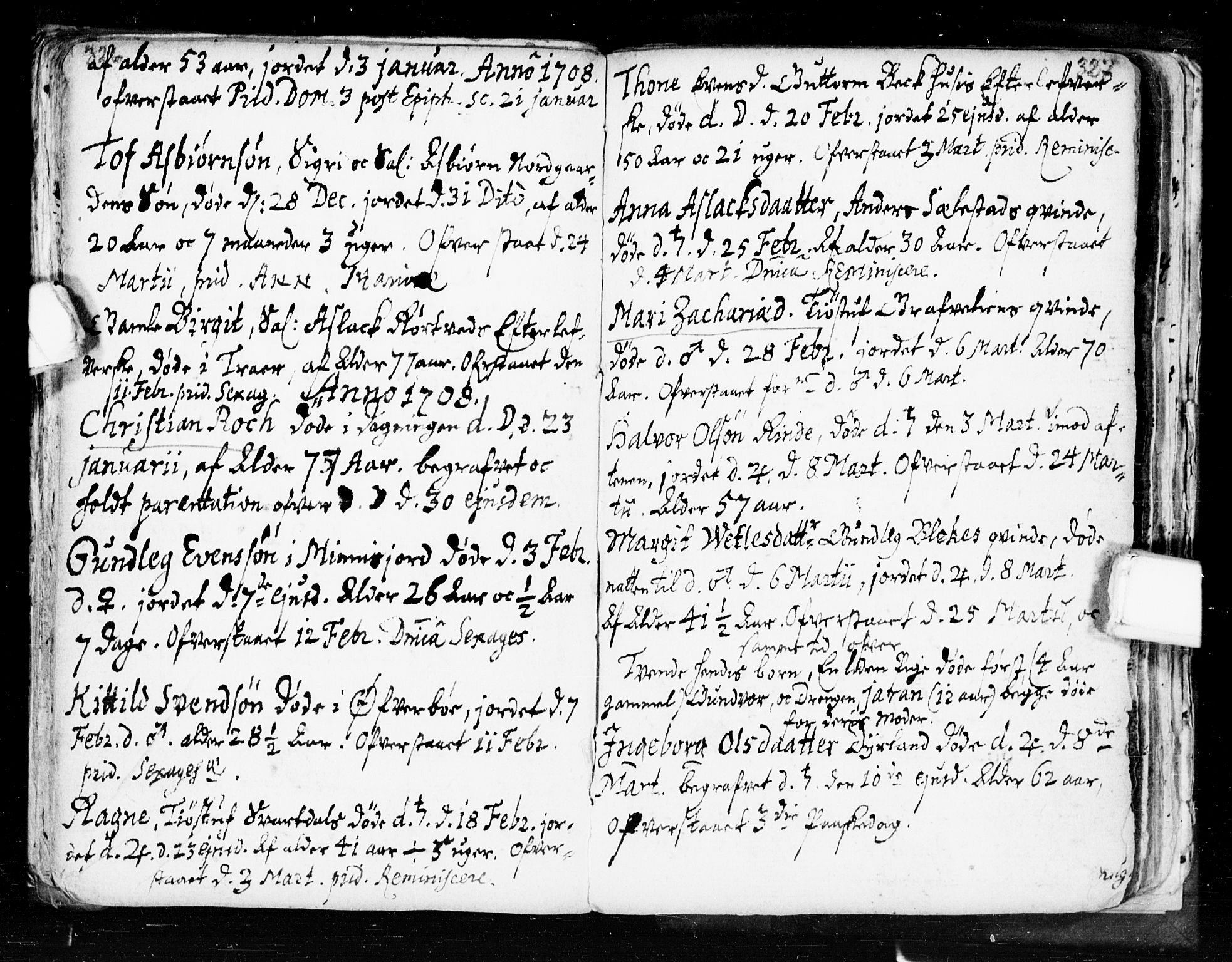 Seljord kirkebøker, AV/SAKO-A-20/F/Fa/L0002: Parish register (official) no. I 2, 1689-1713, p. 326-327