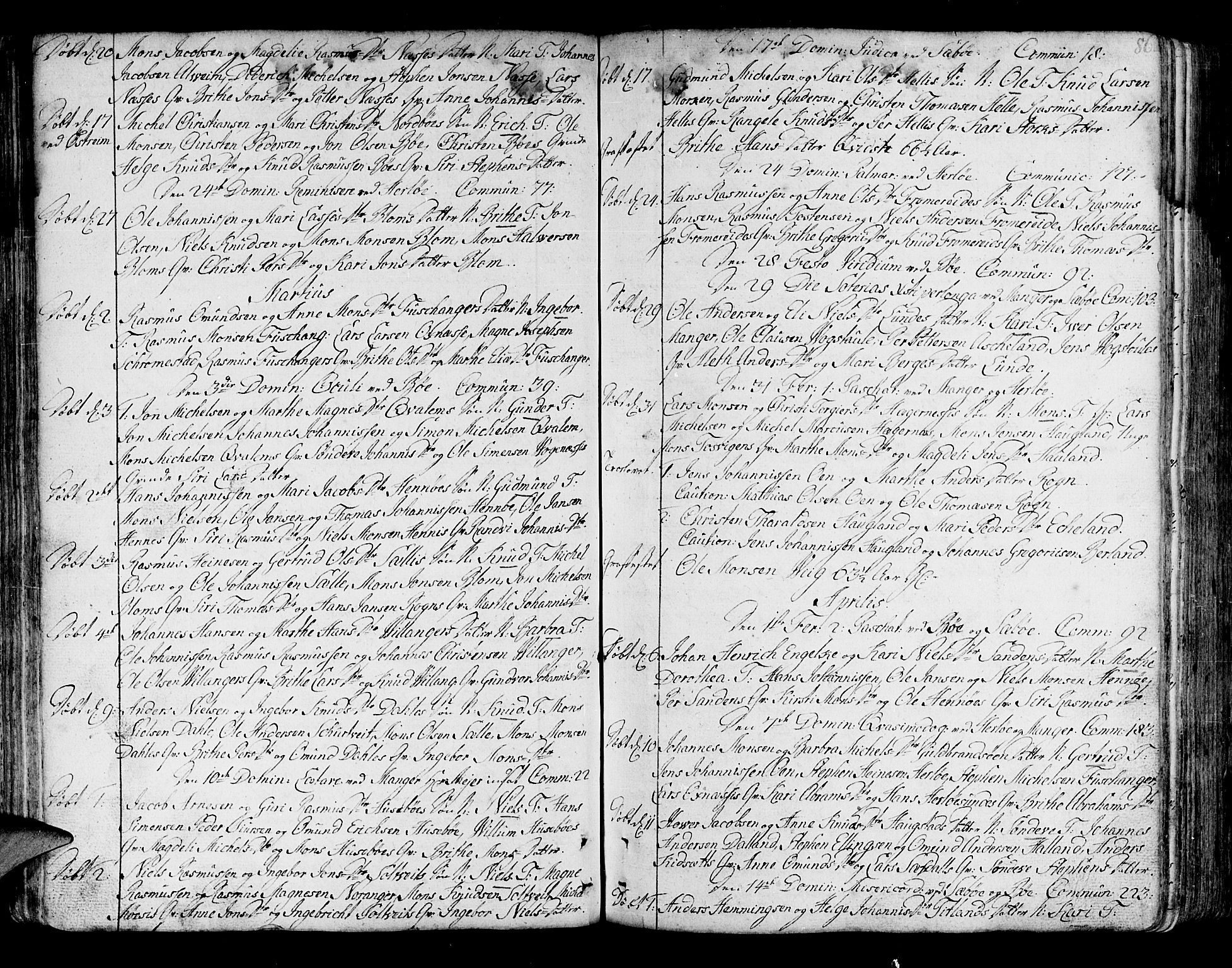 Manger sokneprestembete, AV/SAB-A-76801/H/Haa: Parish register (official) no. A 1, 1759-1791, p. 86