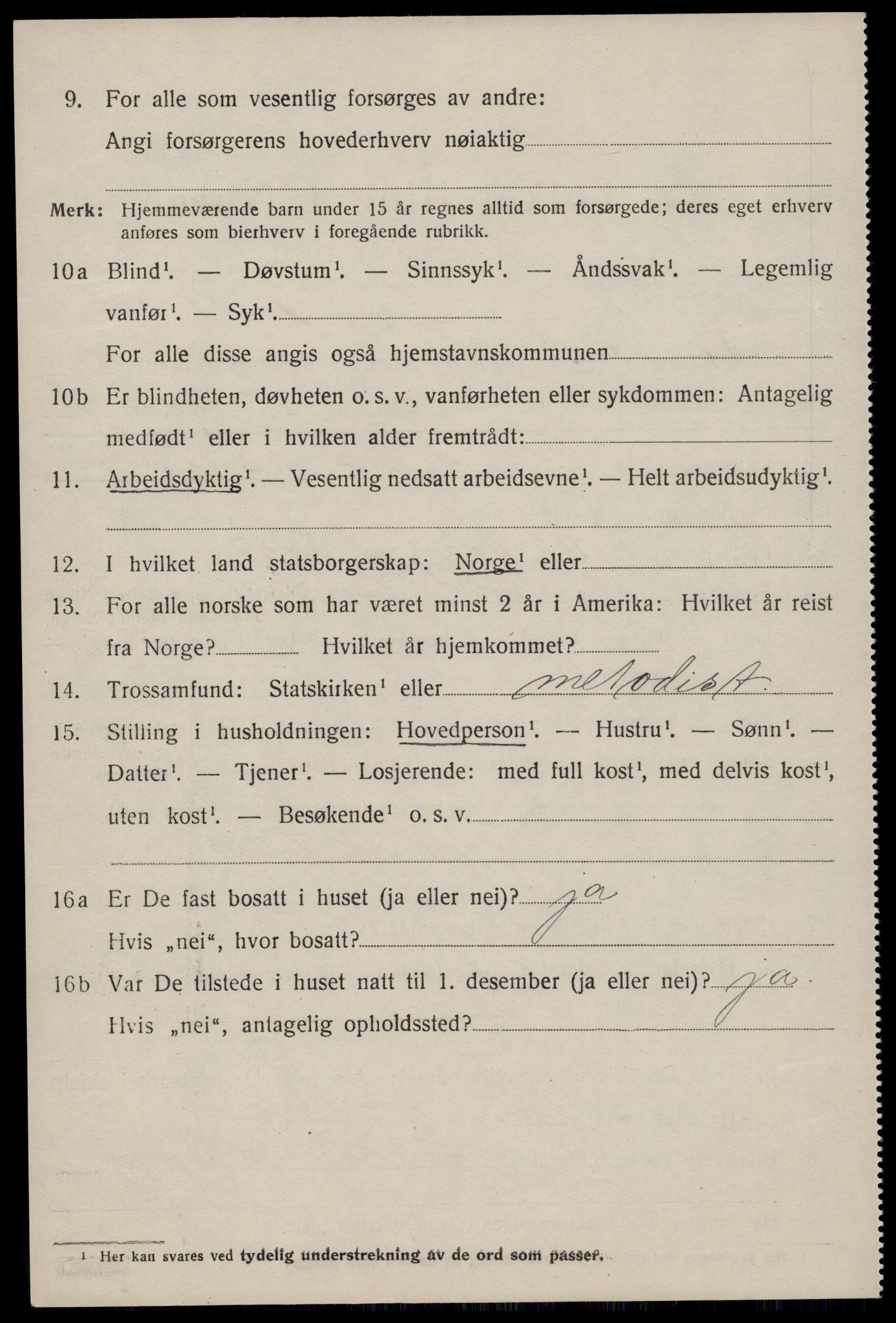 SAST, 1920 census for Sokndal, 1920, p. 5340