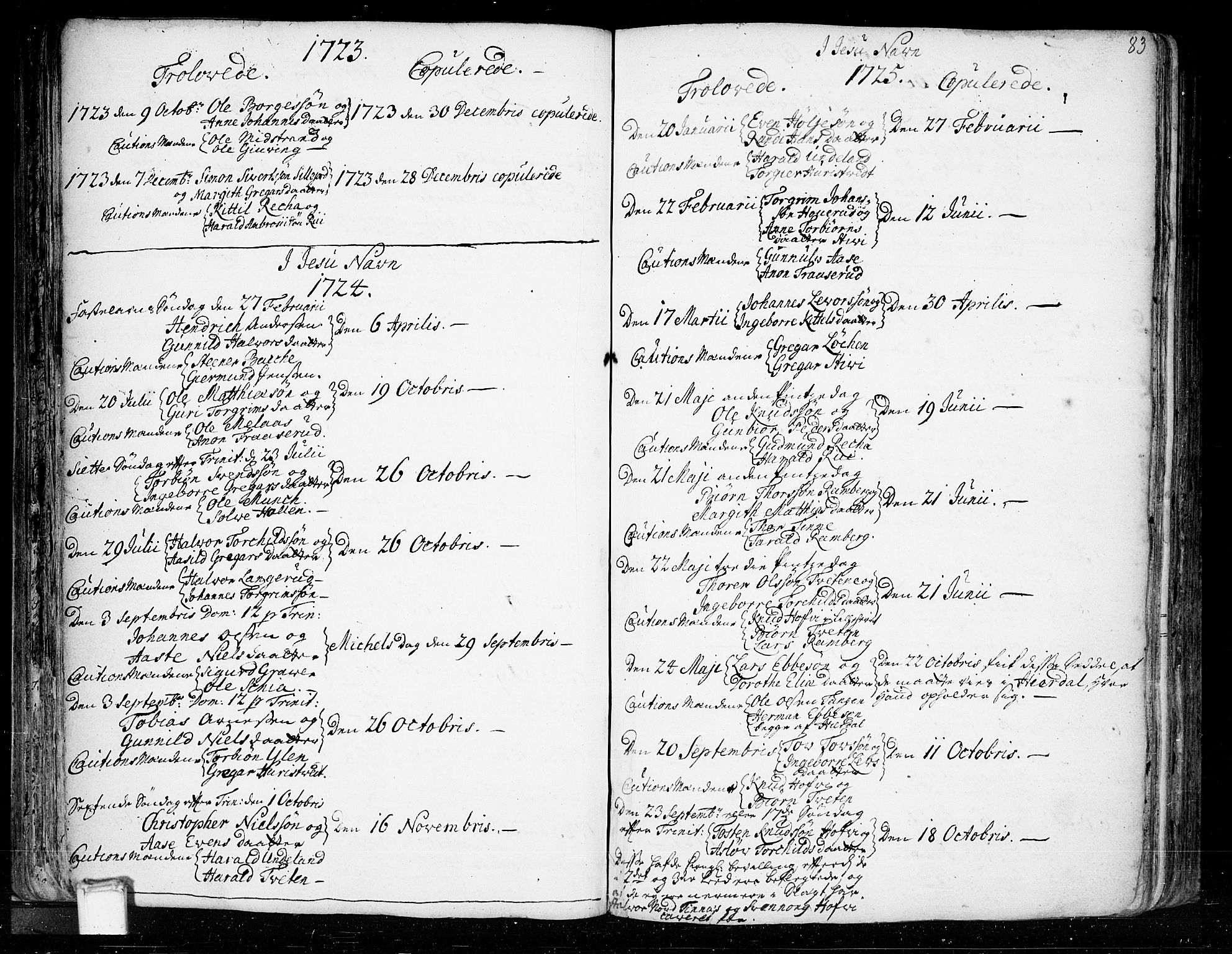 Heddal kirkebøker, SAKO/A-268/F/Fa/L0003: Parish register (official) no. I 3, 1723-1783, p. 83