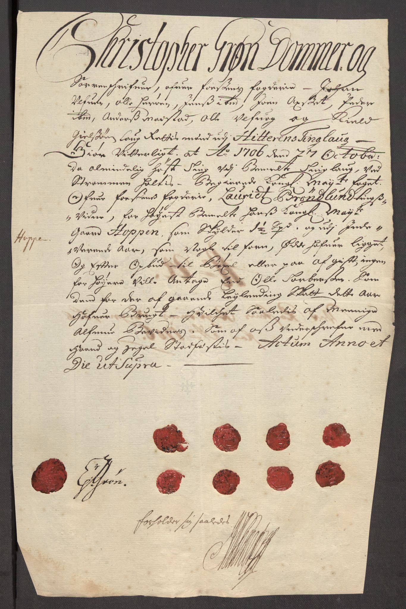 Rentekammeret inntil 1814, Reviderte regnskaper, Fogderegnskap, RA/EA-4092/R57/L3857: Fogderegnskap Fosen, 1706-1707, p. 167