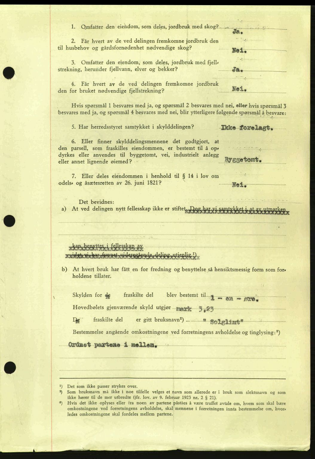 Nordmøre sorenskriveri, AV/SAT-A-4132/1/2/2Ca: Mortgage book no. A96, 1943-1944, Diary no: : 2114/1943