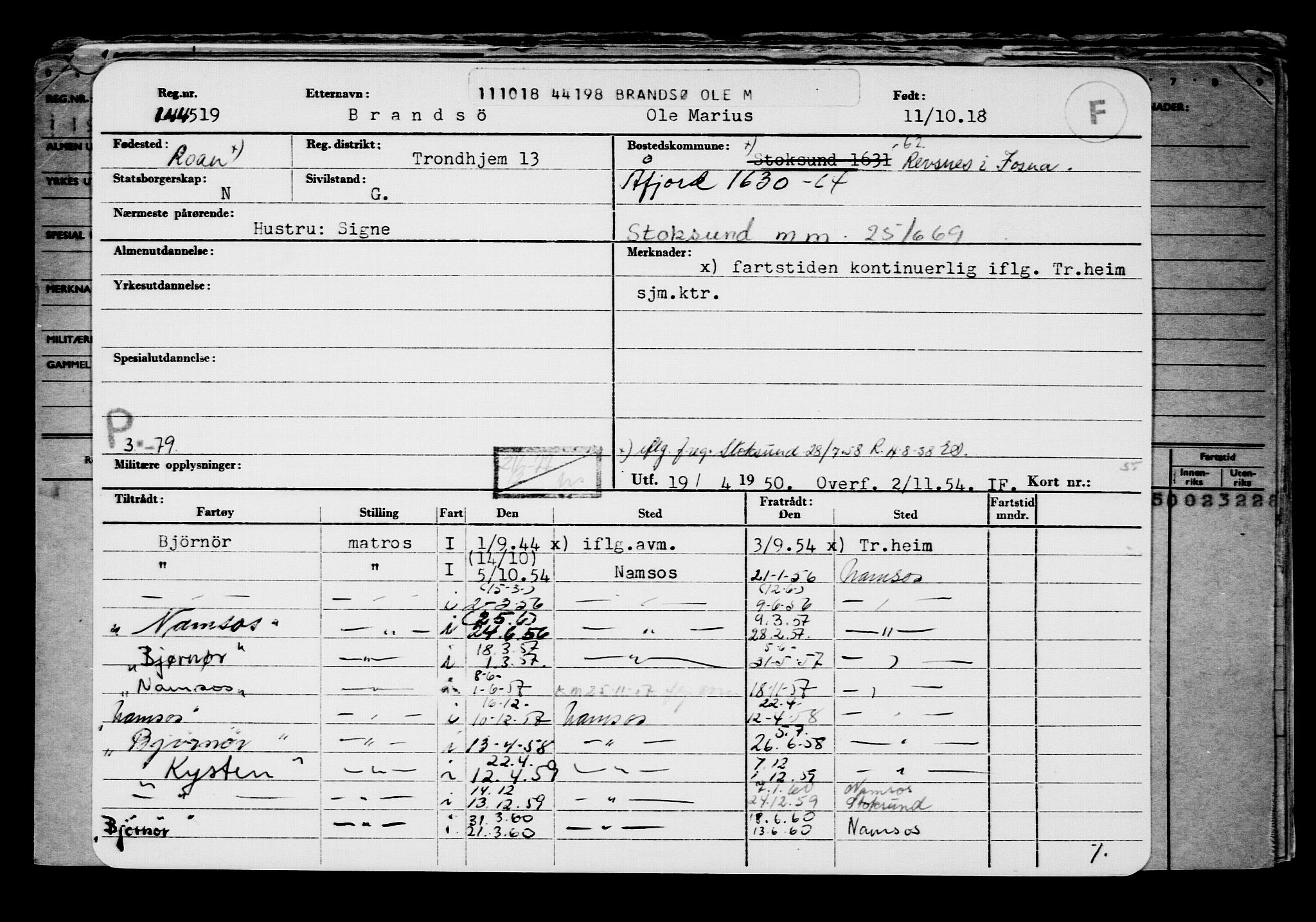 Direktoratet for sjømenn, AV/RA-S-3545/G/Gb/L0163: Hovedkort, 1918, p. 240