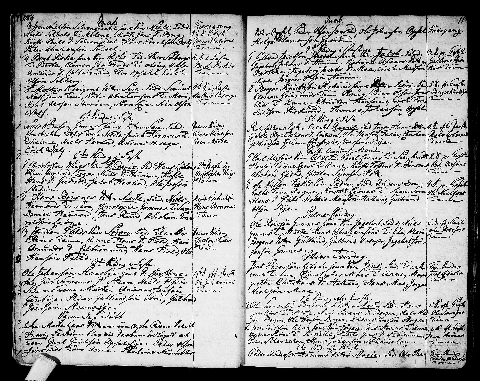 Hole kirkebøker, SAKO/A-228/F/Fa/L0002: Parish register (official) no. I 2, 1766-1814, p. 11