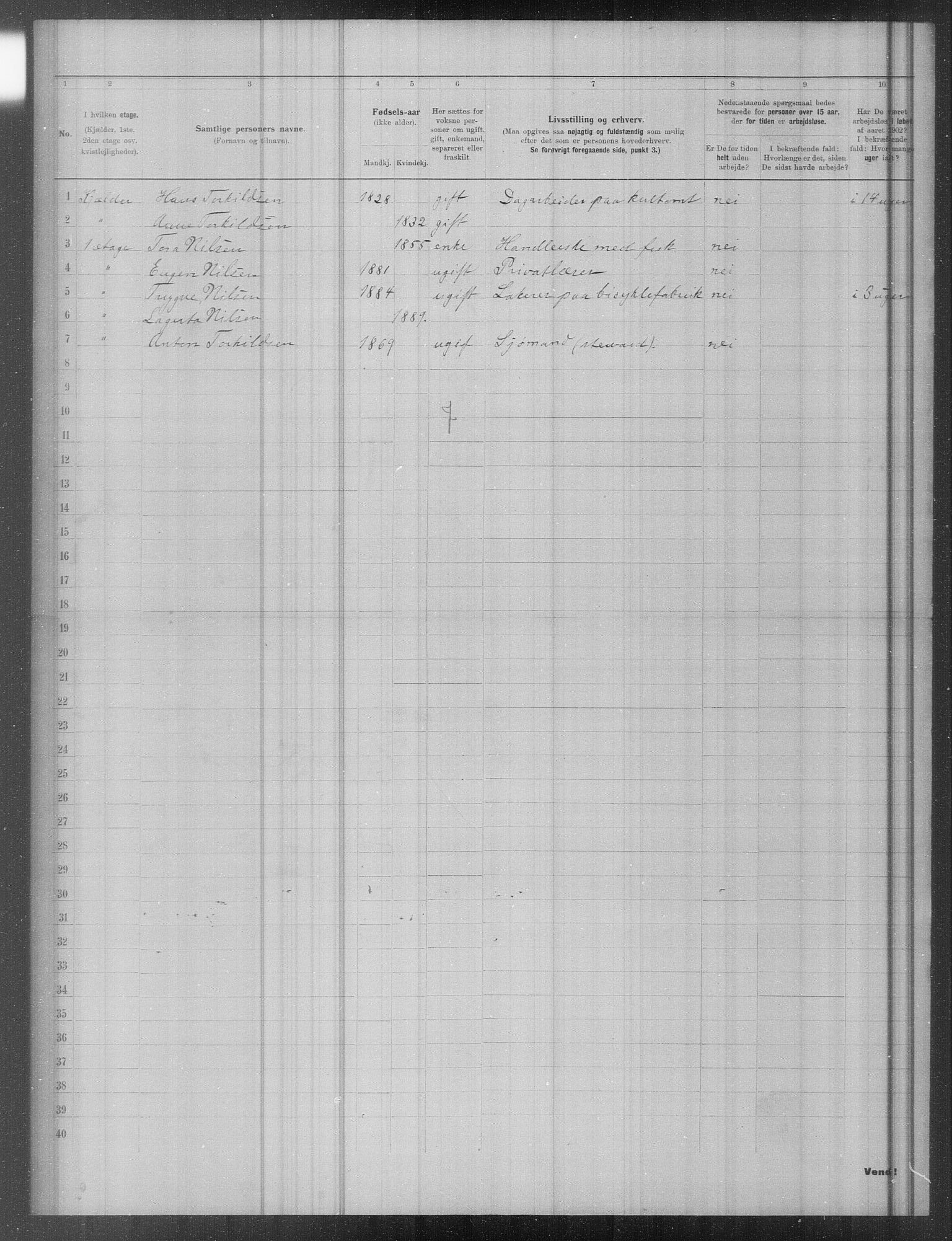 OBA, Municipal Census 1902 for Kristiania, 1902, p. 19833