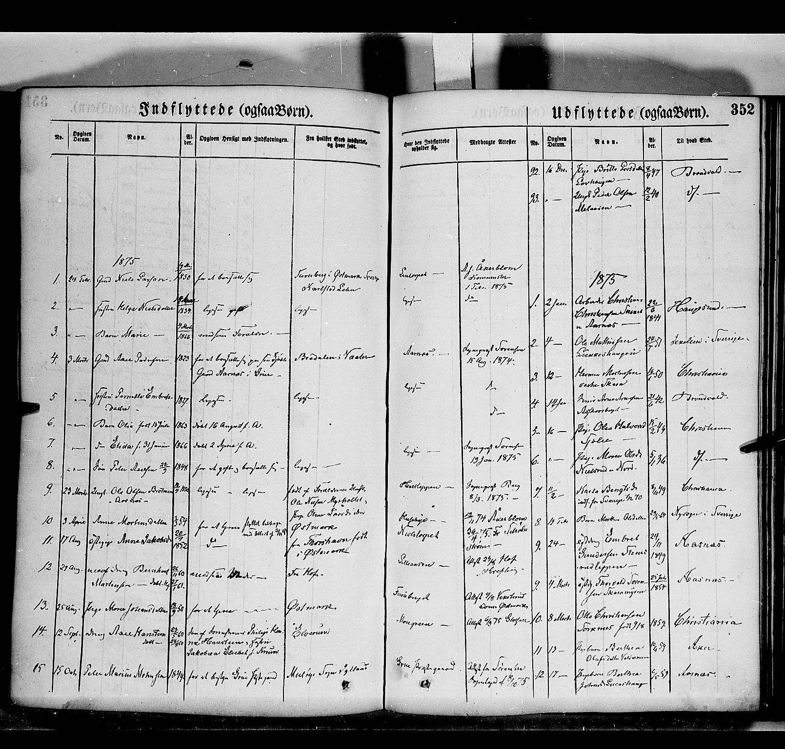 Grue prestekontor, AV/SAH-PREST-036/H/Ha/Haa/L0011: Parish register (official) no. 11, 1873-1880, p. 352