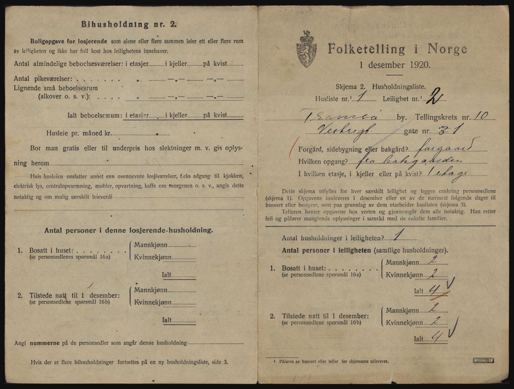 SATØ, 1920 census for Tromsø, 1920, p. 5169