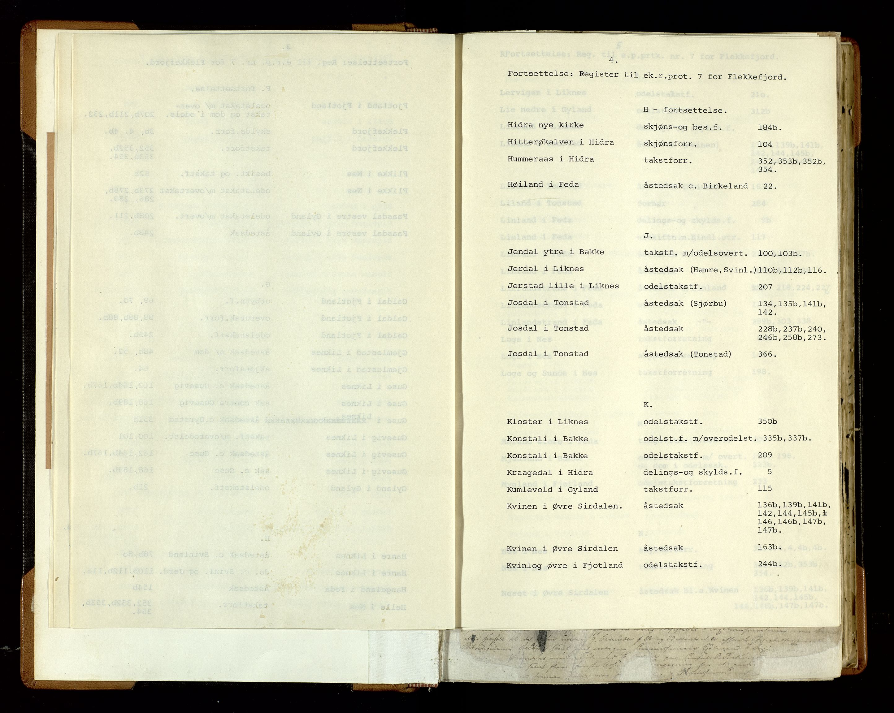 Flekkefjord sorenskriveri, SAK/1221-0001/F/Fb/L0006: Ekstrarettsprotokoll nr. 7, 1844-1867, p. 4