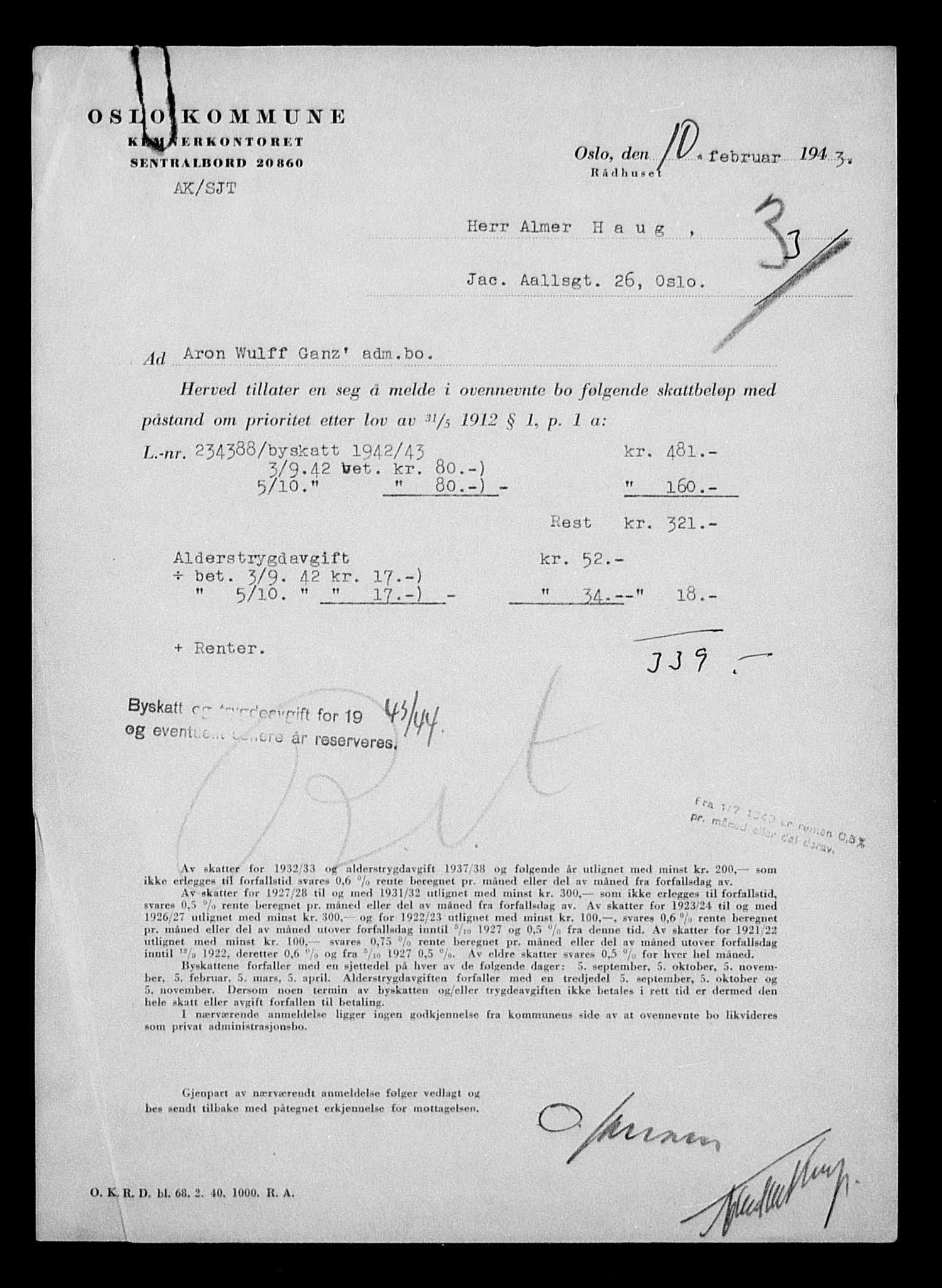 Justisdepartementet, Tilbakeføringskontoret for inndratte formuer, AV/RA-S-1564/H/Hc/Hcc/L0936: --, 1945-1947, p. 775