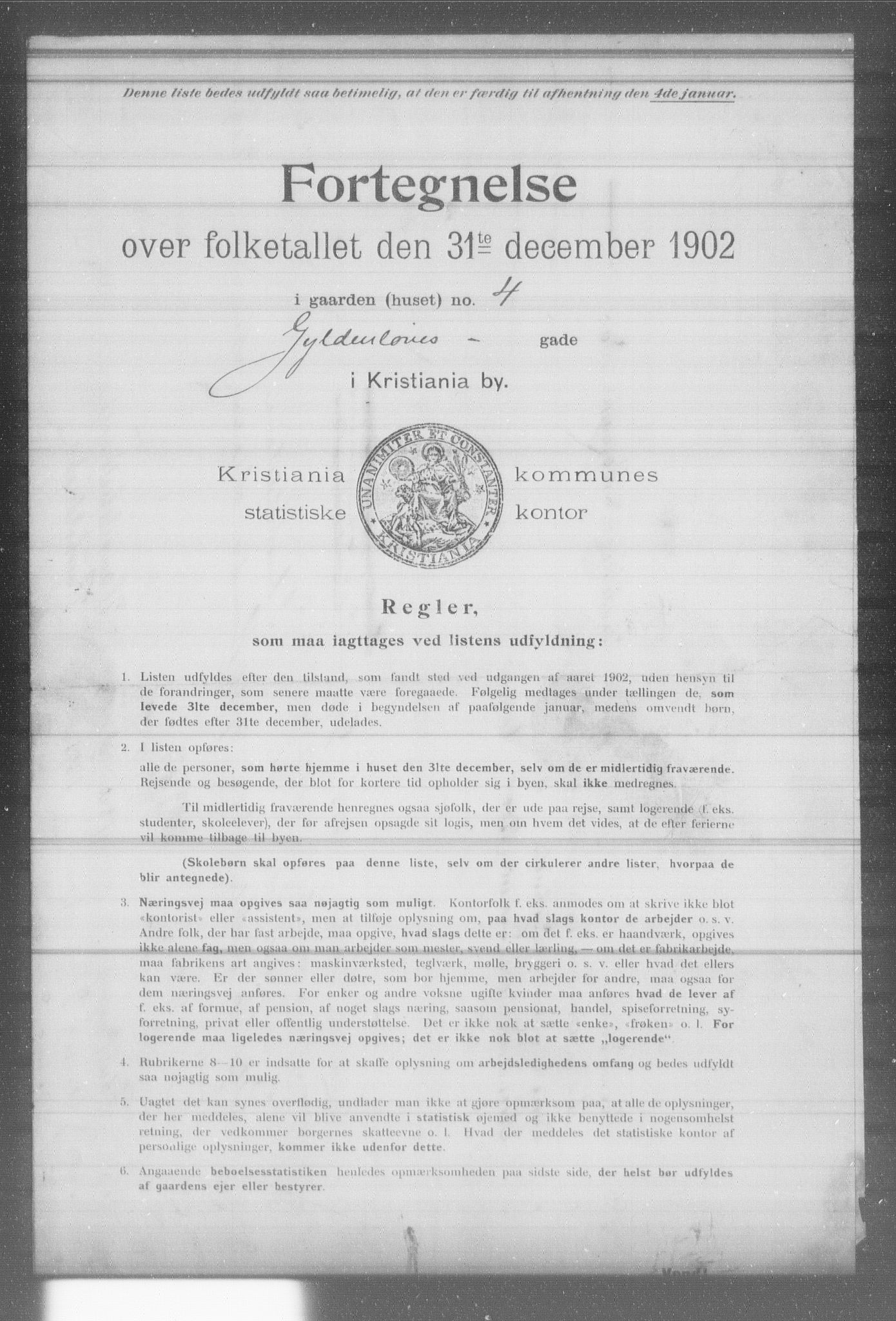 OBA, Municipal Census 1902 for Kristiania, 1902, p. 6351
