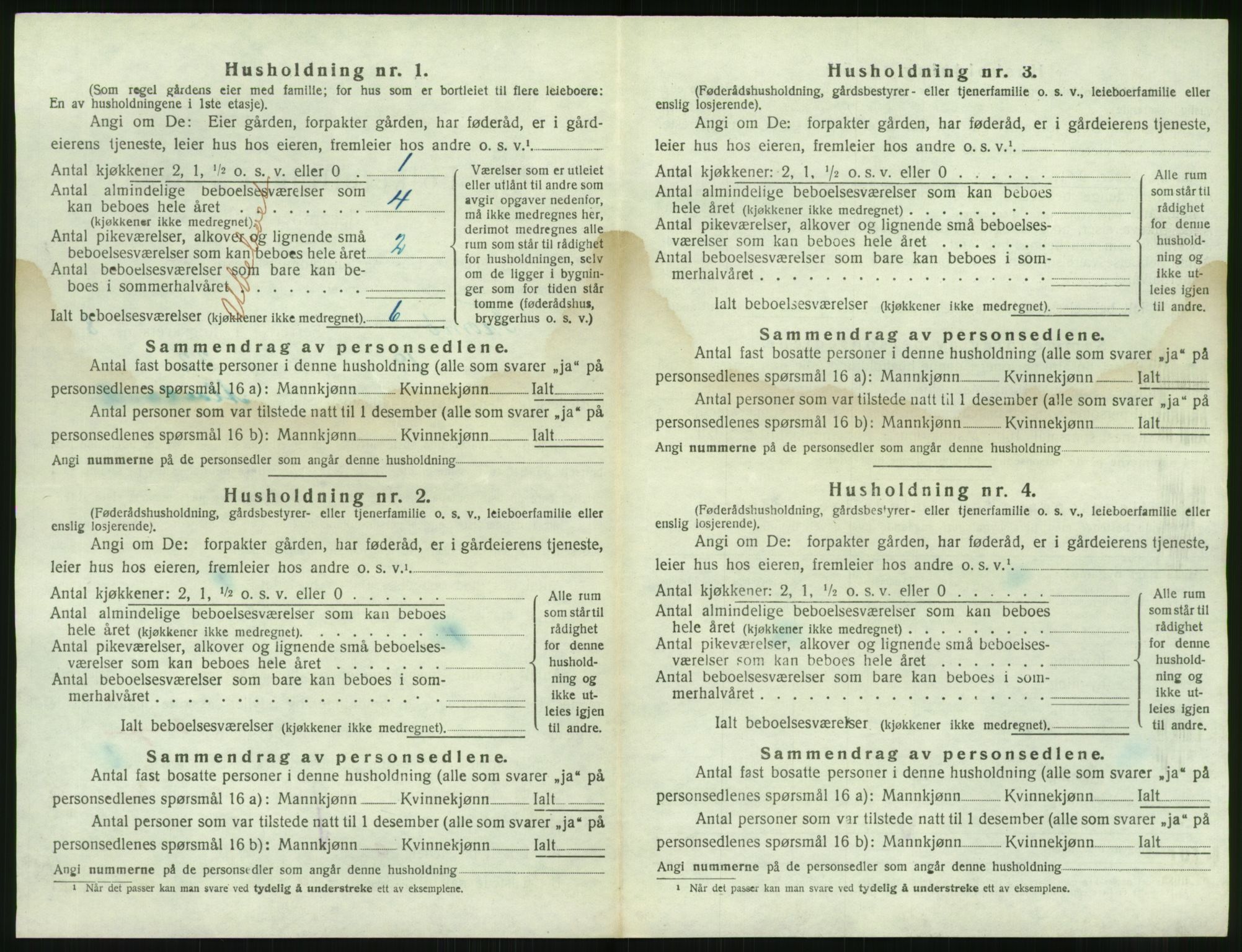 SAK, 1920 census for Tromøy, 1920, p. 952