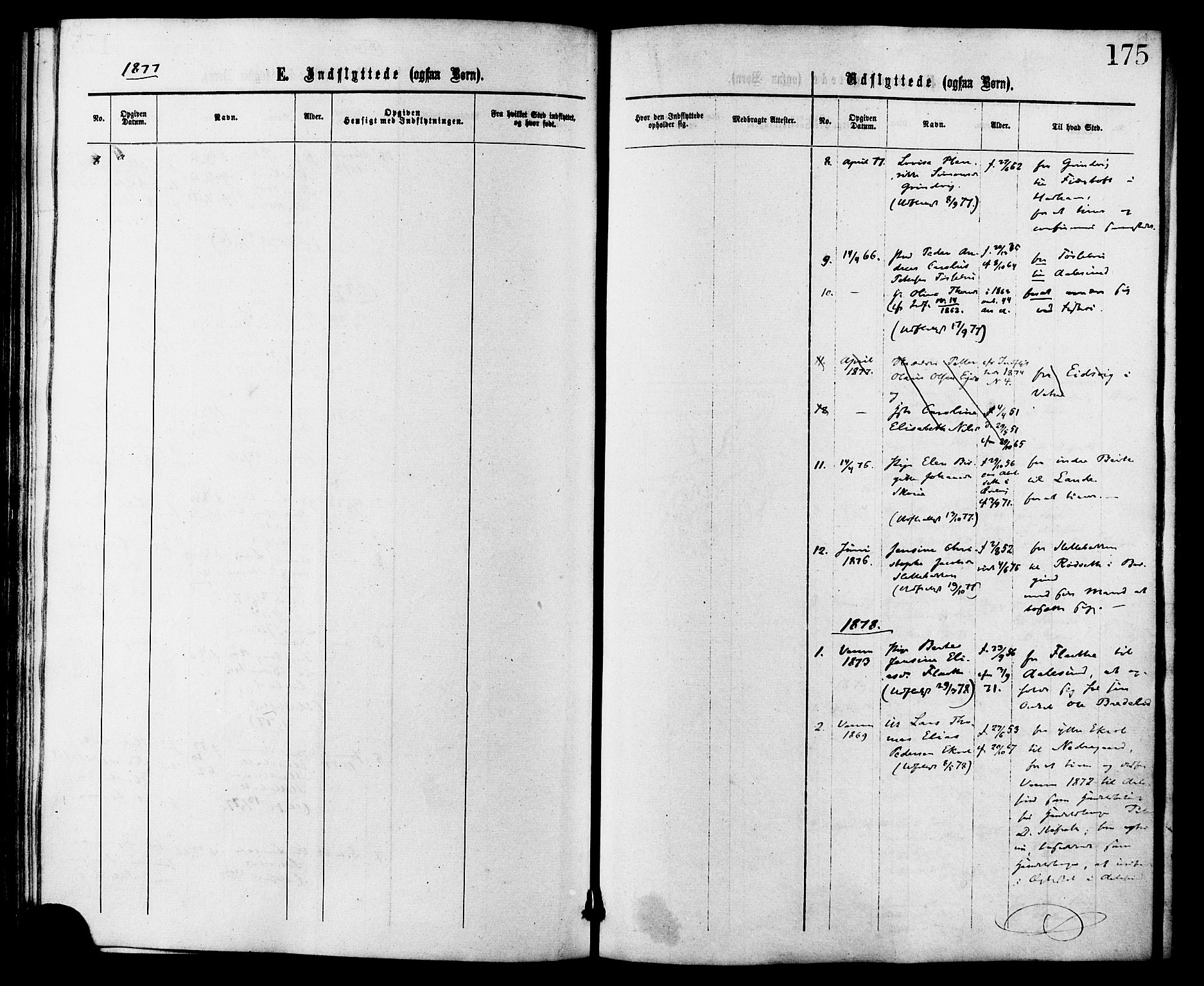 Ministerialprotokoller, klokkerbøker og fødselsregistre - Møre og Romsdal, AV/SAT-A-1454/524/L0355: Parish register (official) no. 524A07, 1864-1879, p. 175