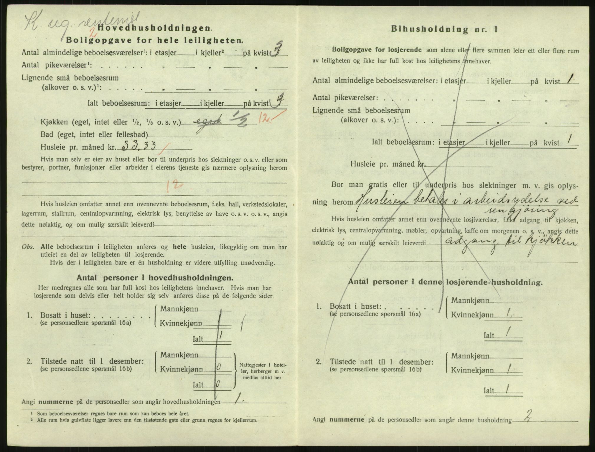 SAK, 1920 census for Arendal, 1920, p. 5401