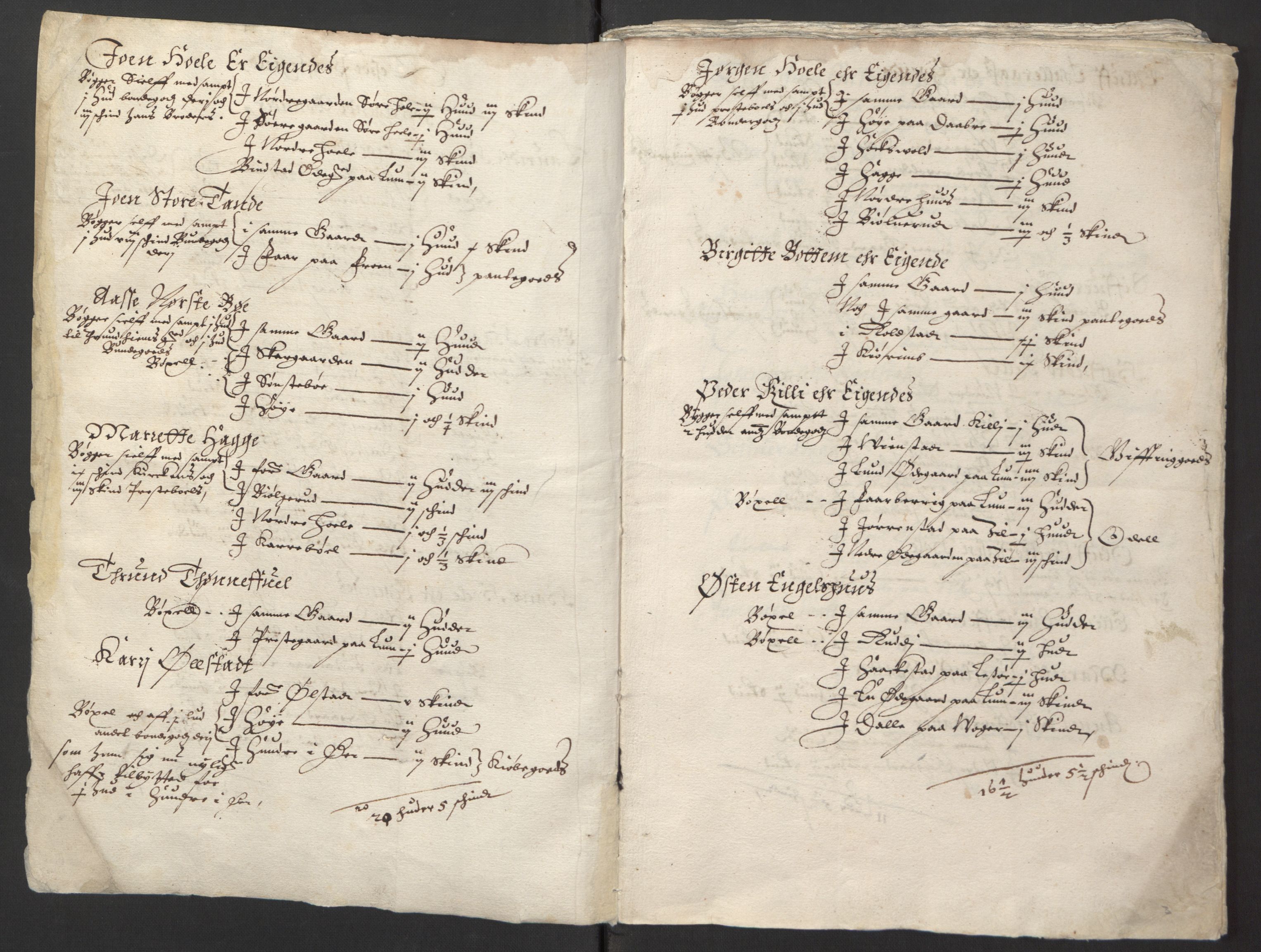 Stattholderembetet 1572-1771, AV/RA-EA-2870/Ek/L0008/0002: Jordebøker til utlikning av rosstjeneste 1624-1626: / Odelsjordebøker for Akershus len, 1624-1626, p. 164