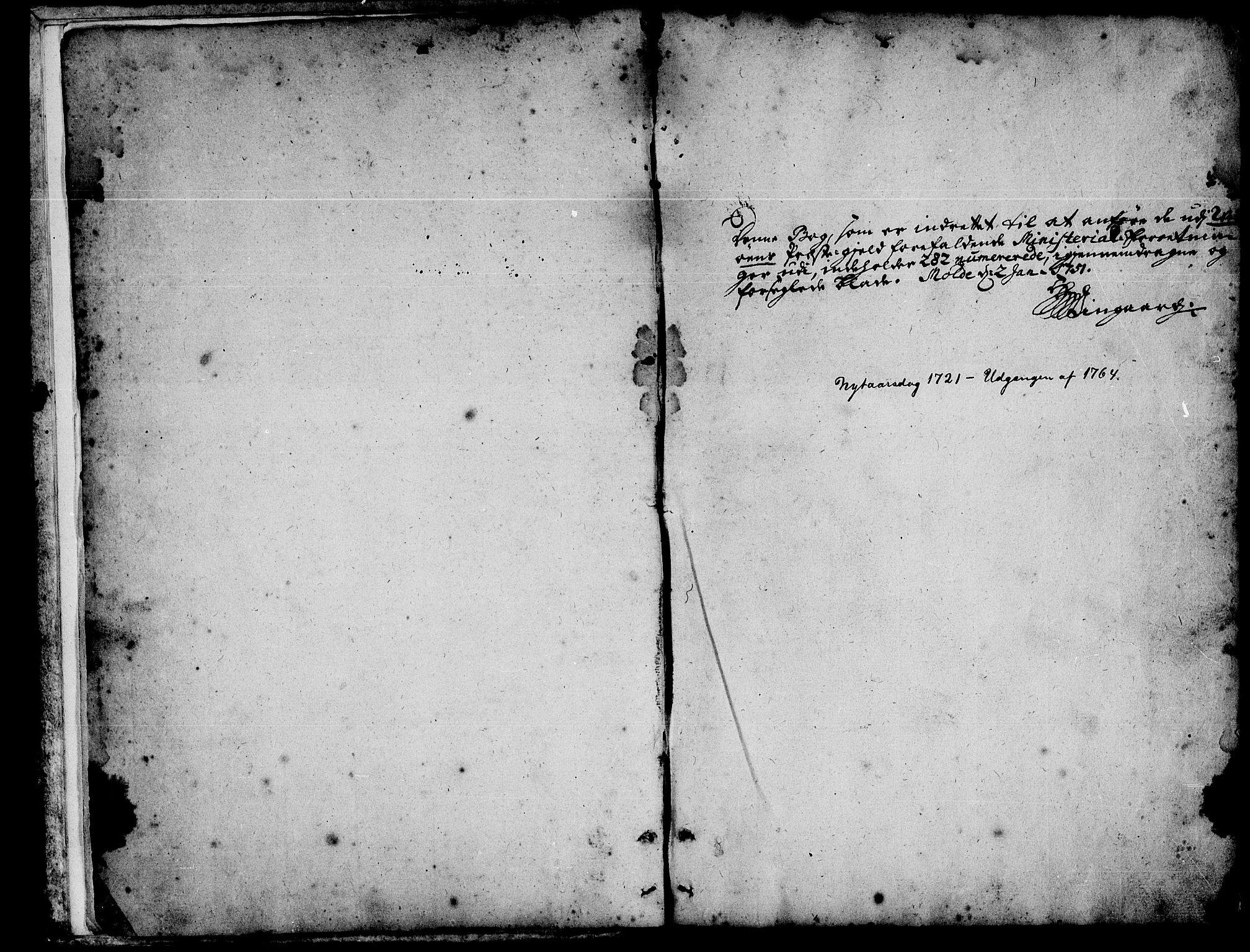 Ministerialprotokoller, klokkerbøker og fødselsregistre - Møre og Romsdal, SAT/A-1454/547/L0599: Parish register (official) no. 547A01, 1721-1764